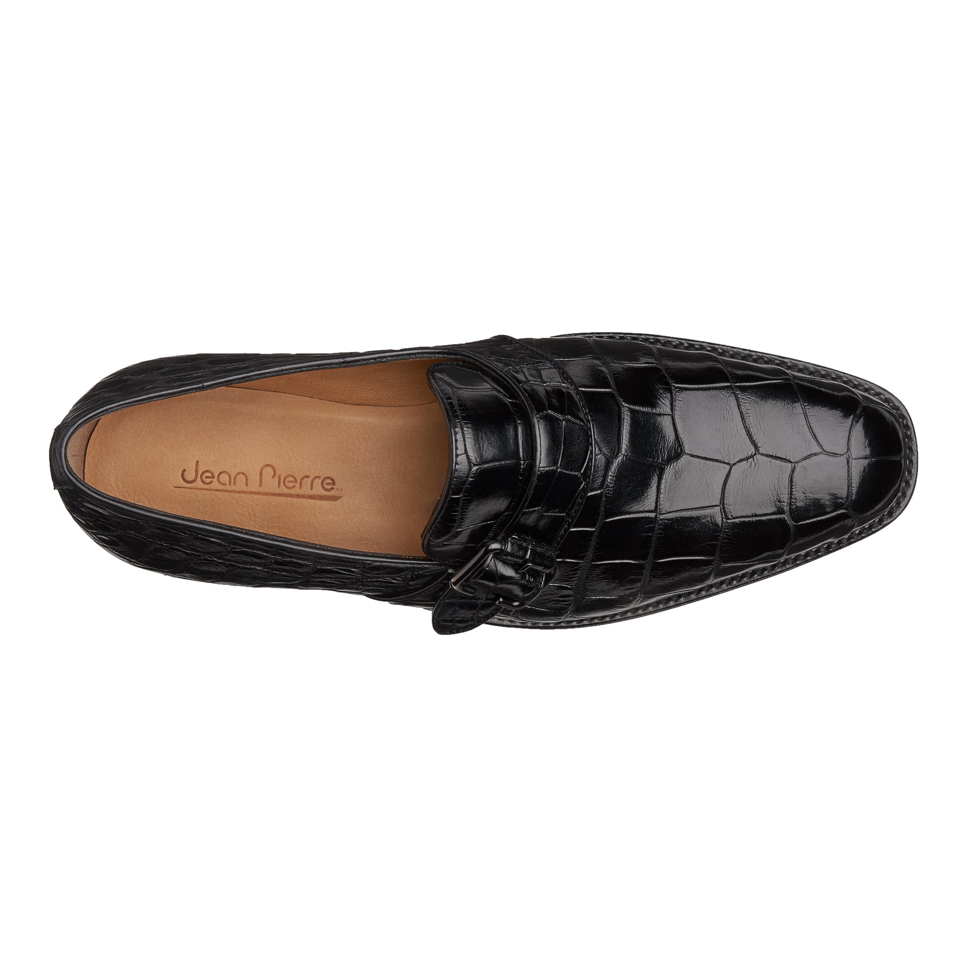 Zapato Monkstrap en Piel de Cocodrilo