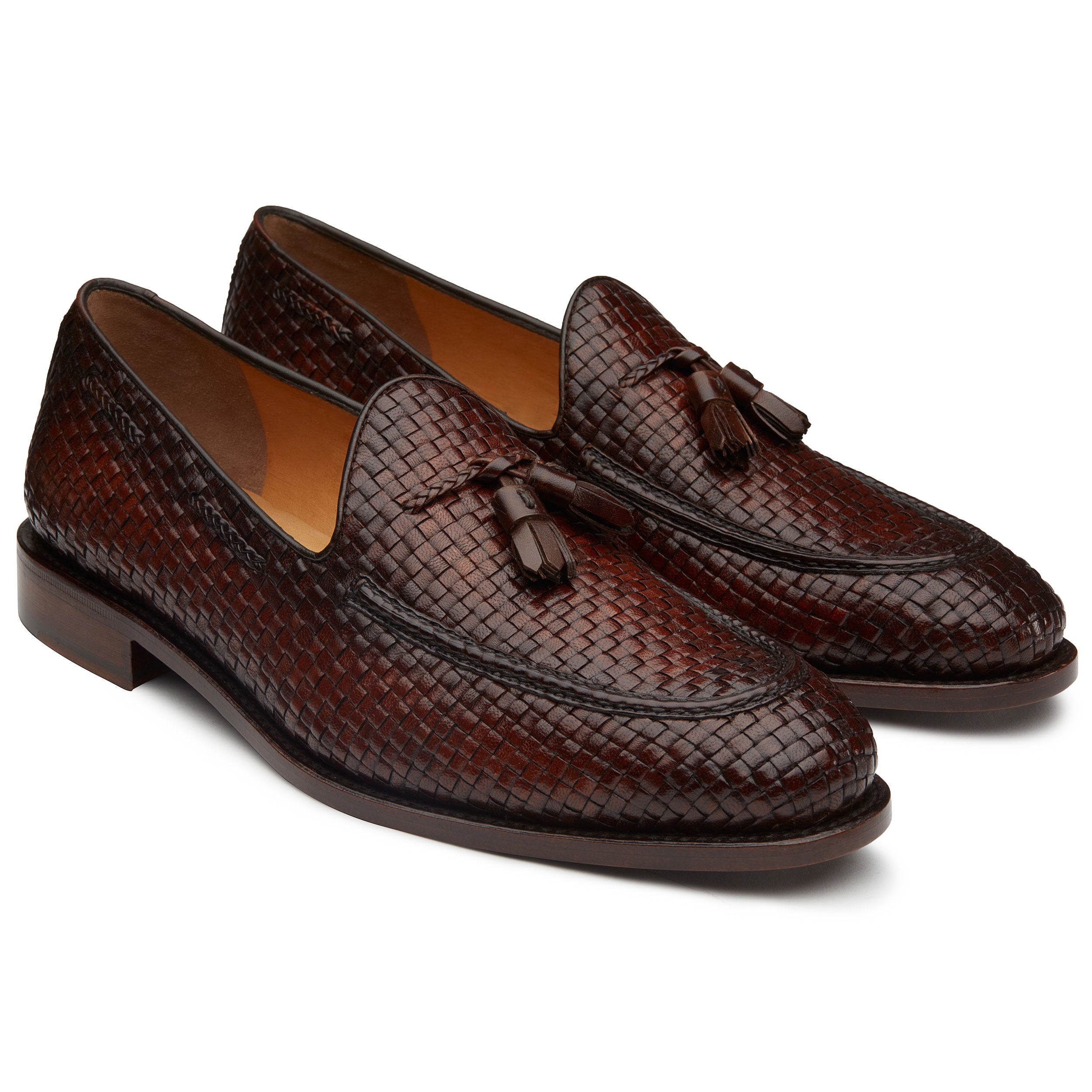 Mocasines de piel Goodyear Welt con motas decorativas para caballero