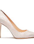 Tacones de piel para dama con acabado en ante texturizado