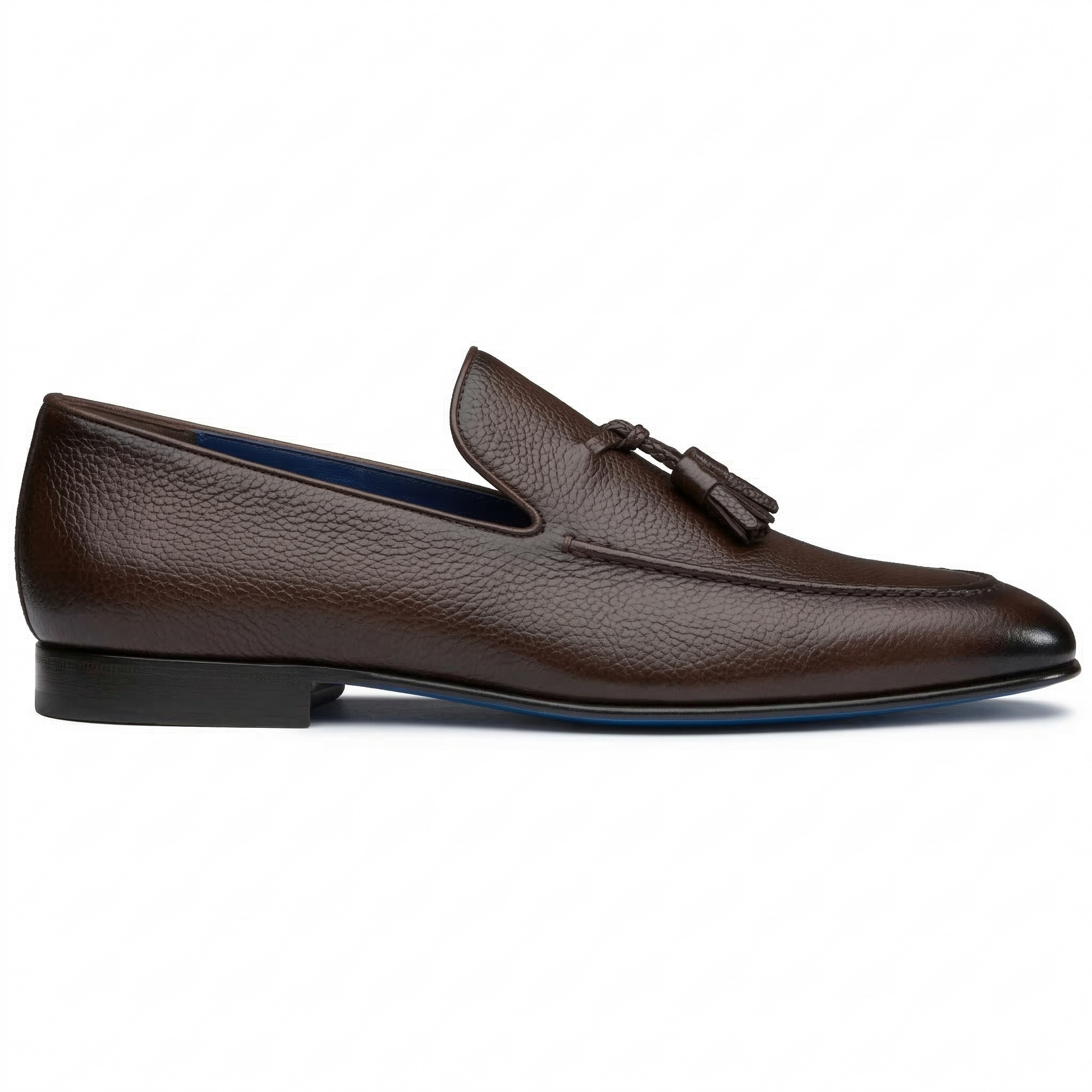 Mocasines slip on de piel pintados a mano con aplicación de motas para hombre