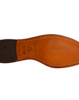 Zapatos Derby de piel trenzada color brandy para caballero