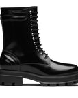 Bota de piel tipo militar
