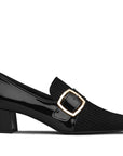 Zapatillas de tacón estilo monk strap para dama
