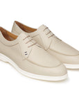Zapatos derby casuales de piel con suela de hule ultraligera para hombre