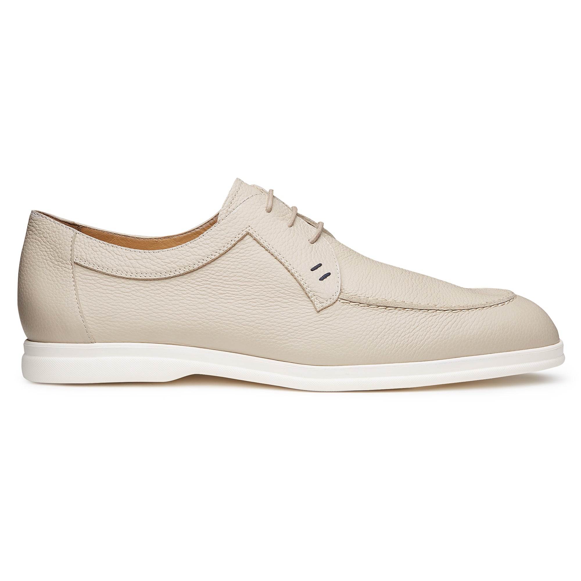 Zapatos derby casuales de piel con suela de hule ultraligera para hombre