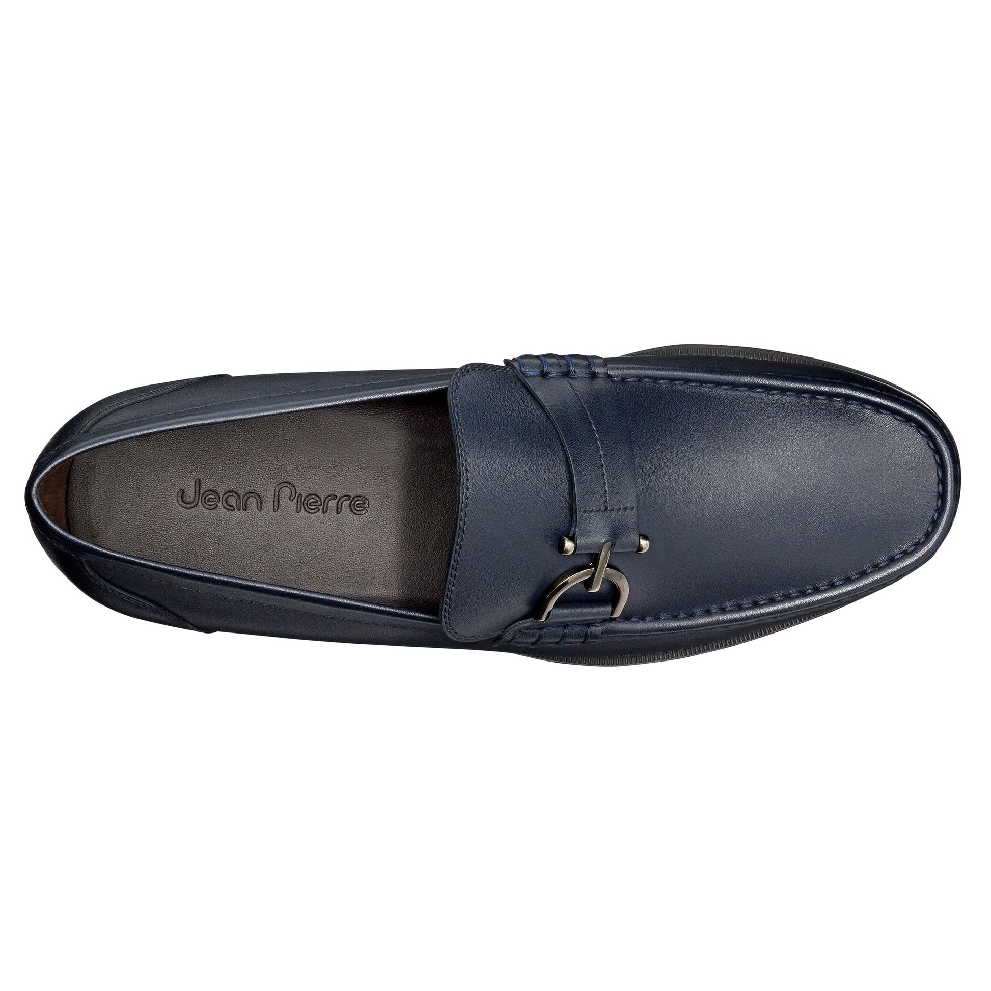 Mocasines de piel con hebilla lateral para hombre