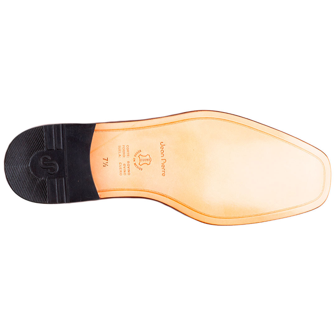 Mocasines de piel trenzada y lisa con hebilla para hombre