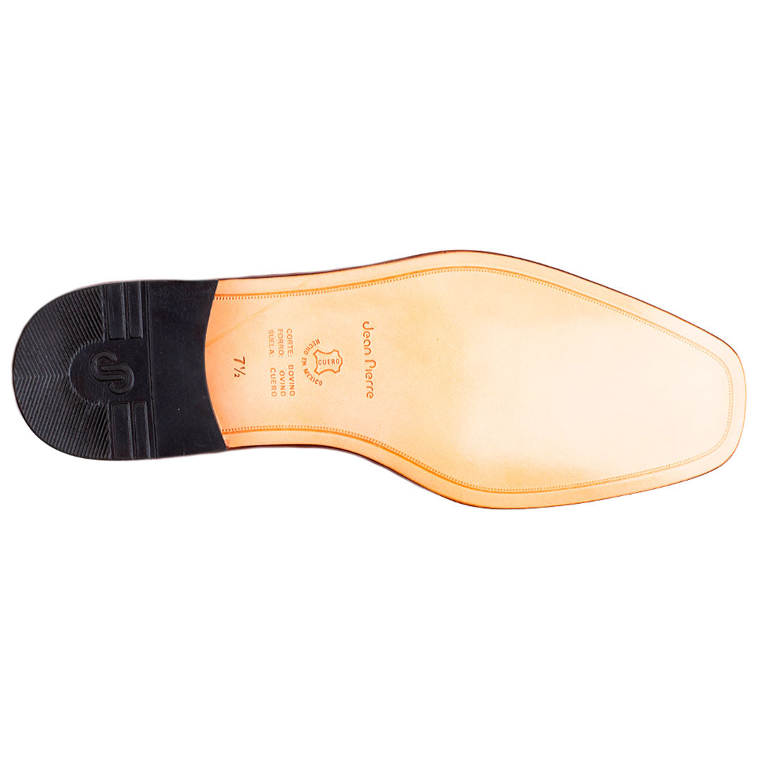 Mocasines slip on de piel con elásticos laterales para hombre