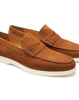 Mocasines casuales de nubuck para caballero