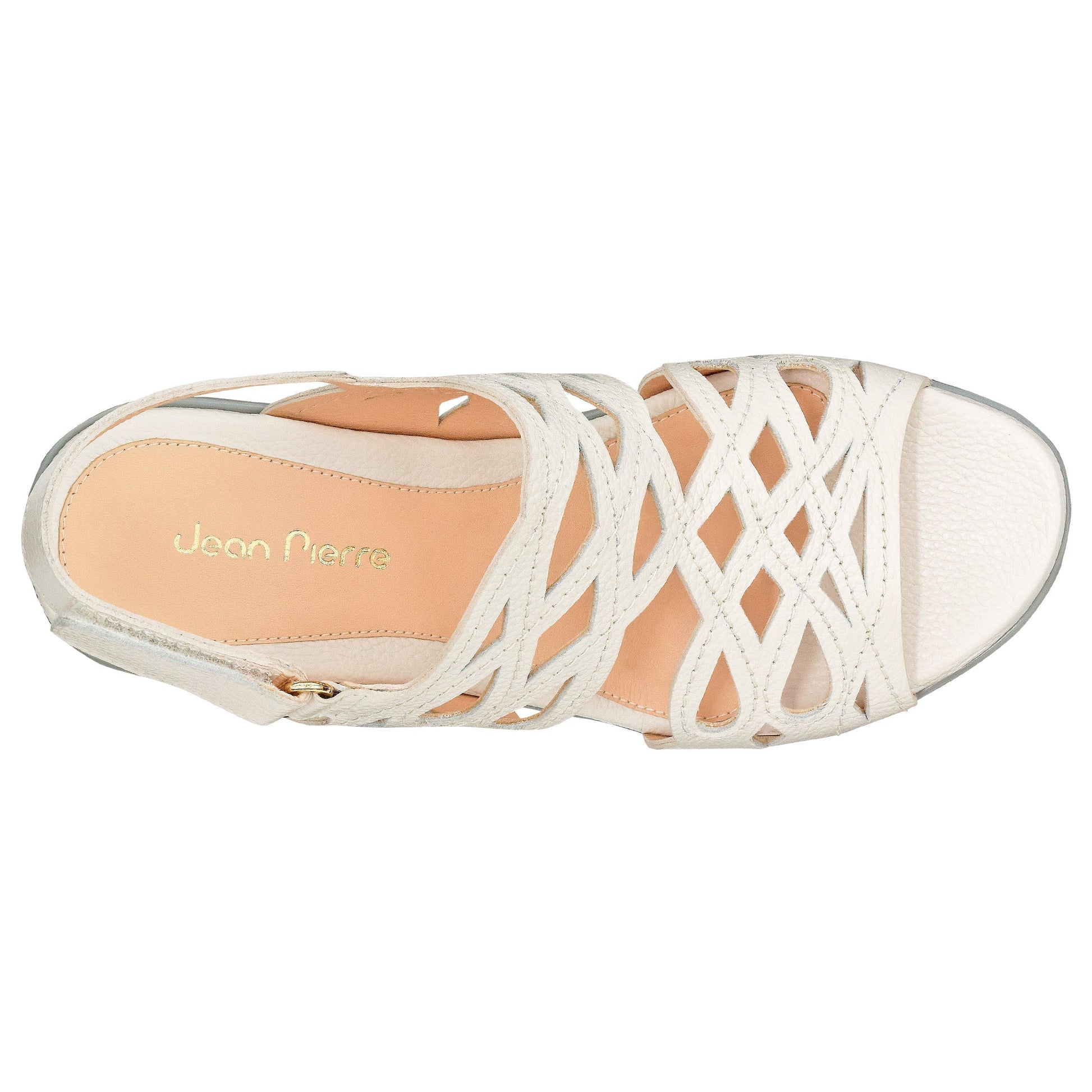 Sandalias de piel con plataforma de cuña ultraligera para dama