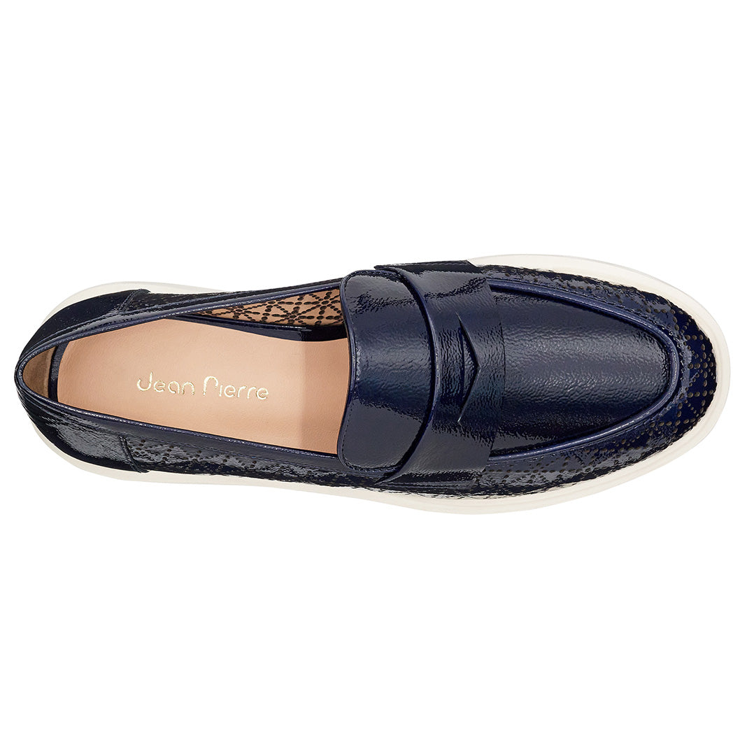 Mocasin casual azul para dama