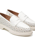 Mocasín casual blanco para dama