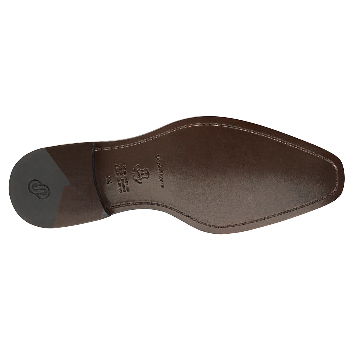 Zapatos derby de piel con acabado brillante para hombre
