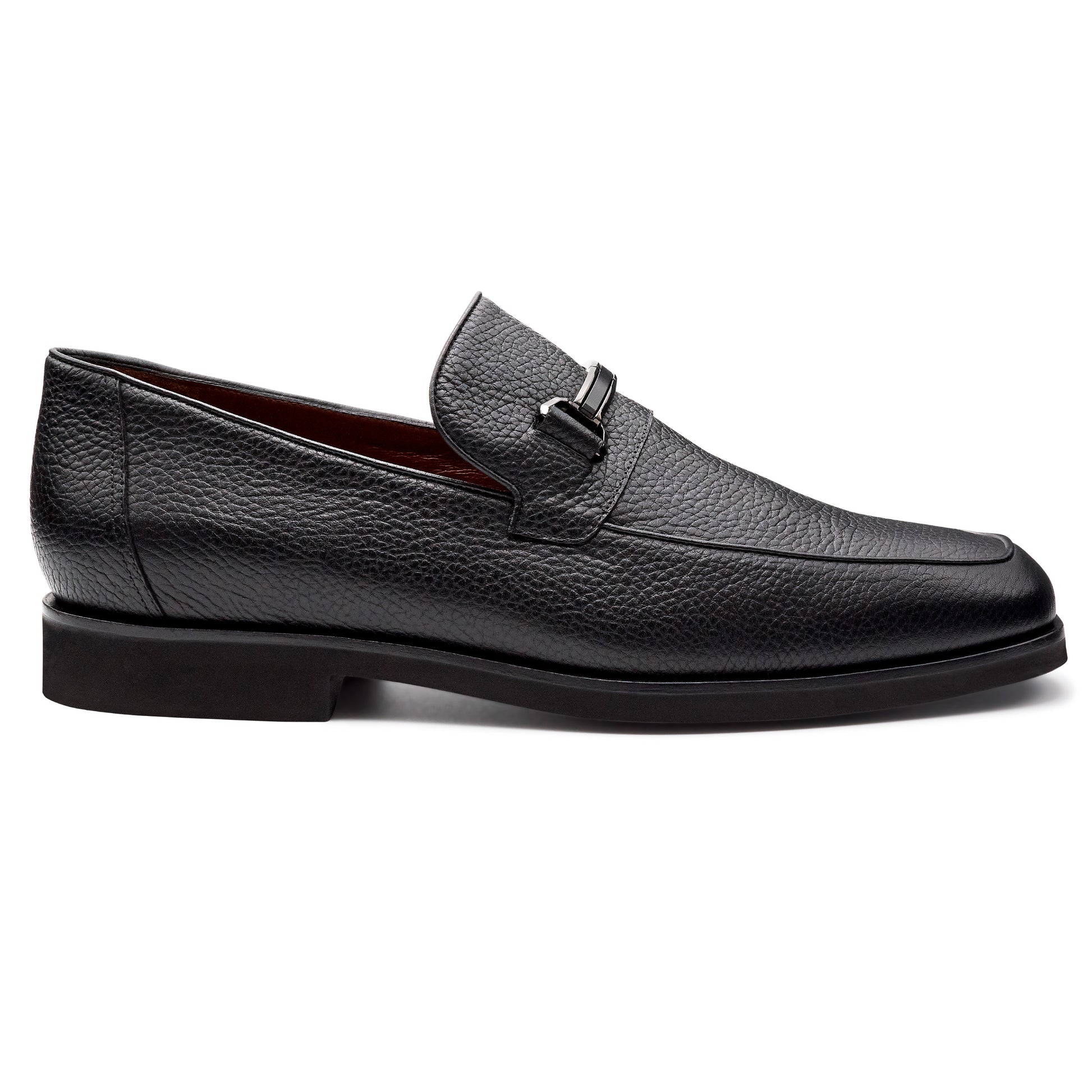 Mocasines de piel con suela ligera y hebilla para hombres