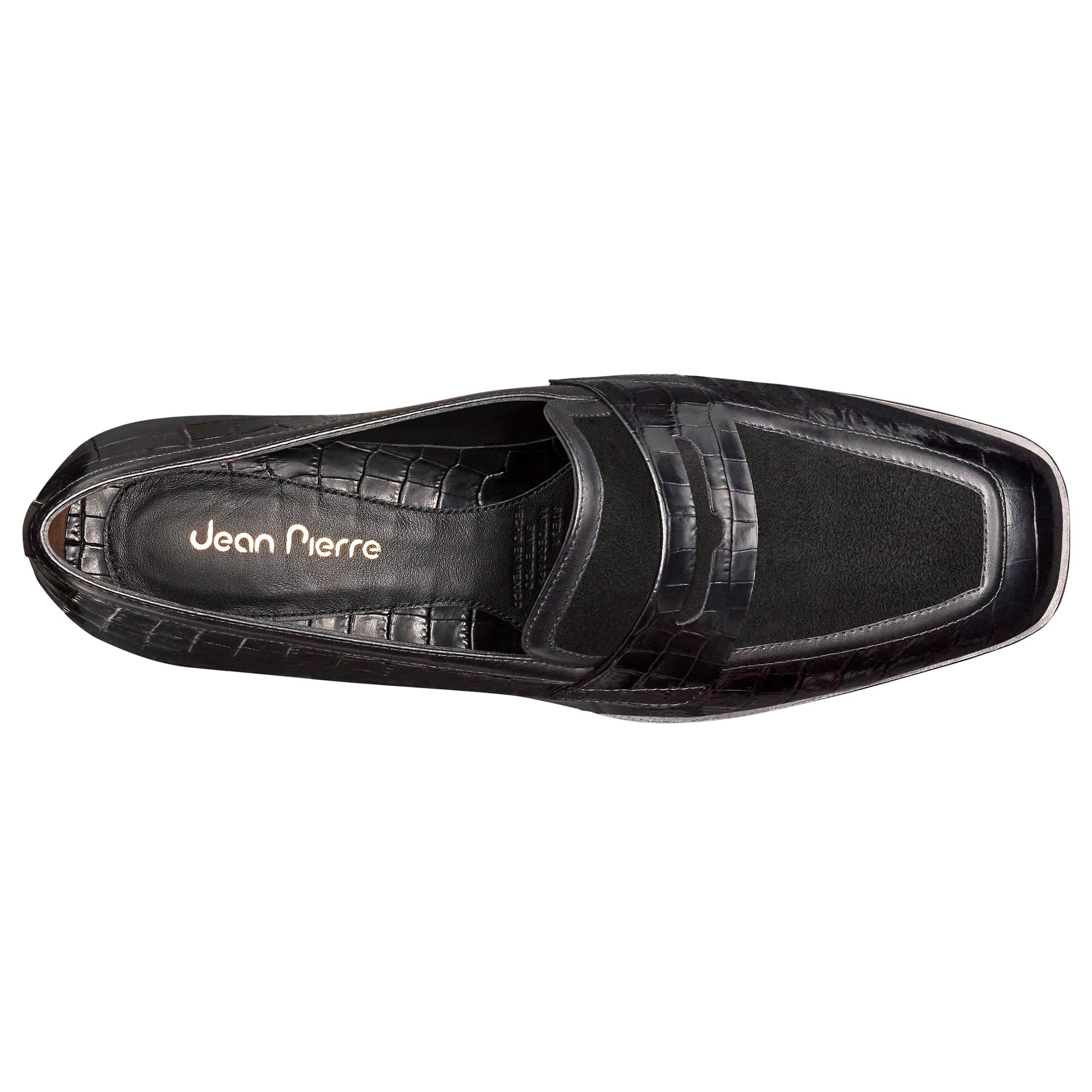 Mocasines de piel grabada estilo y gamuza para dama