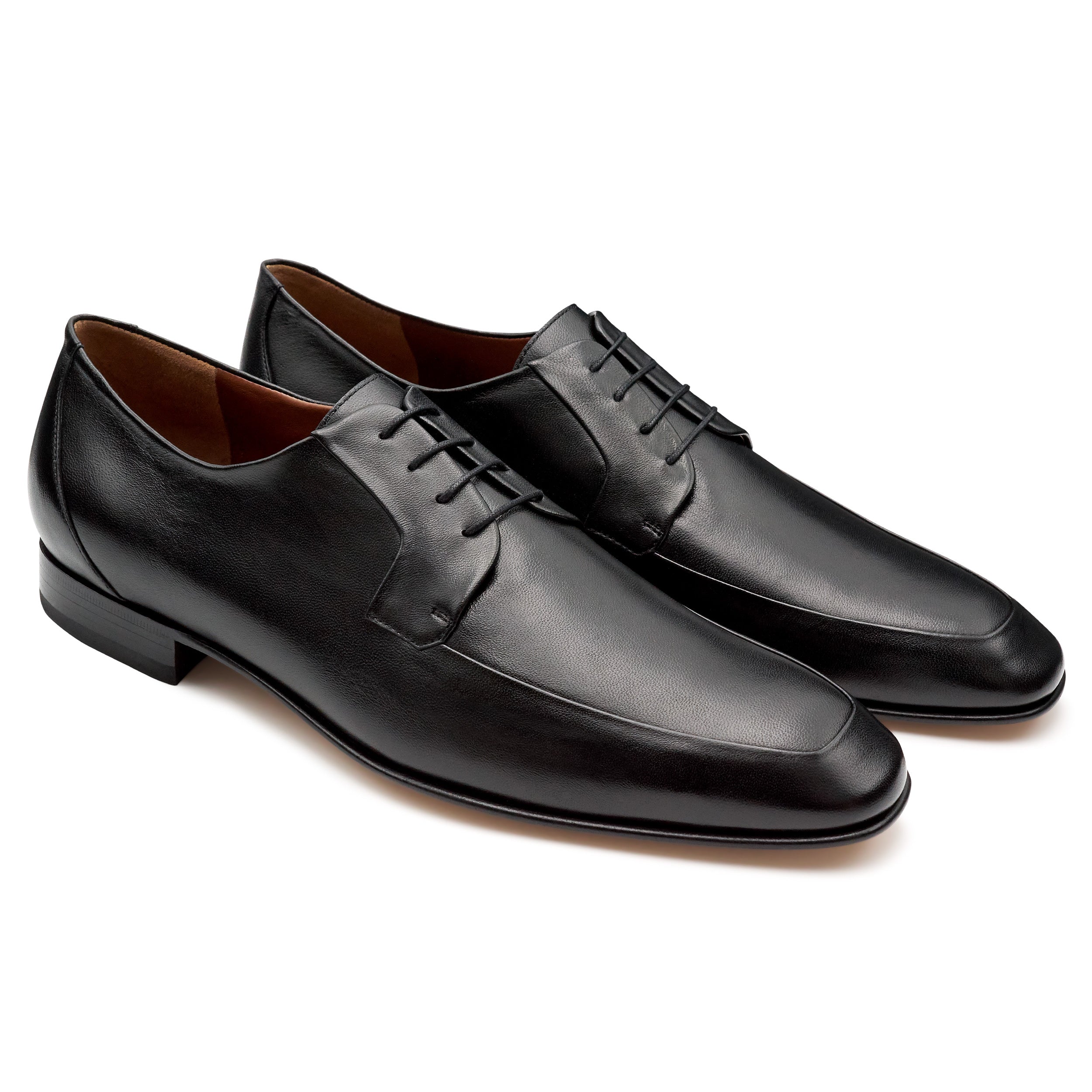 Zapatos derby negros de piel para hombre