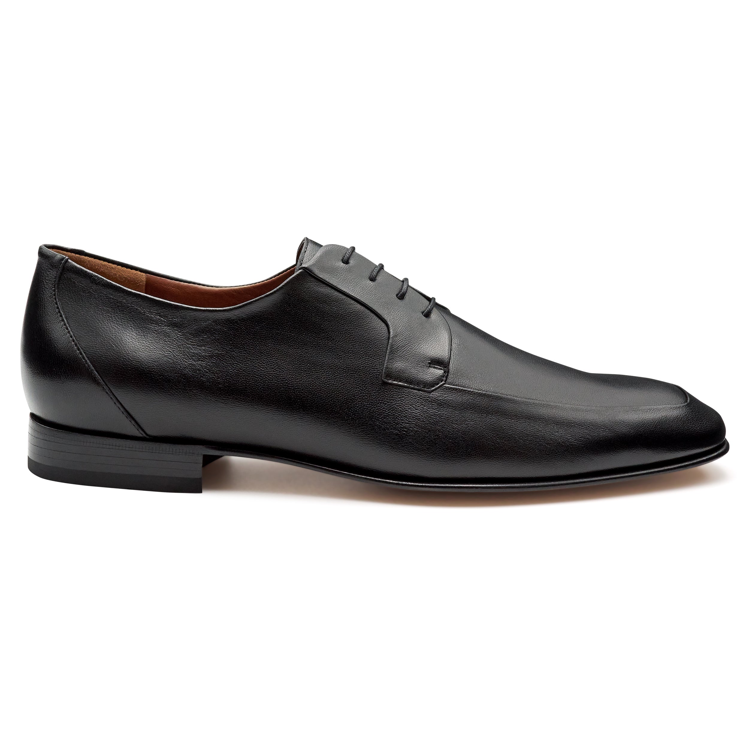Zapatos derby negros de piel para hombre