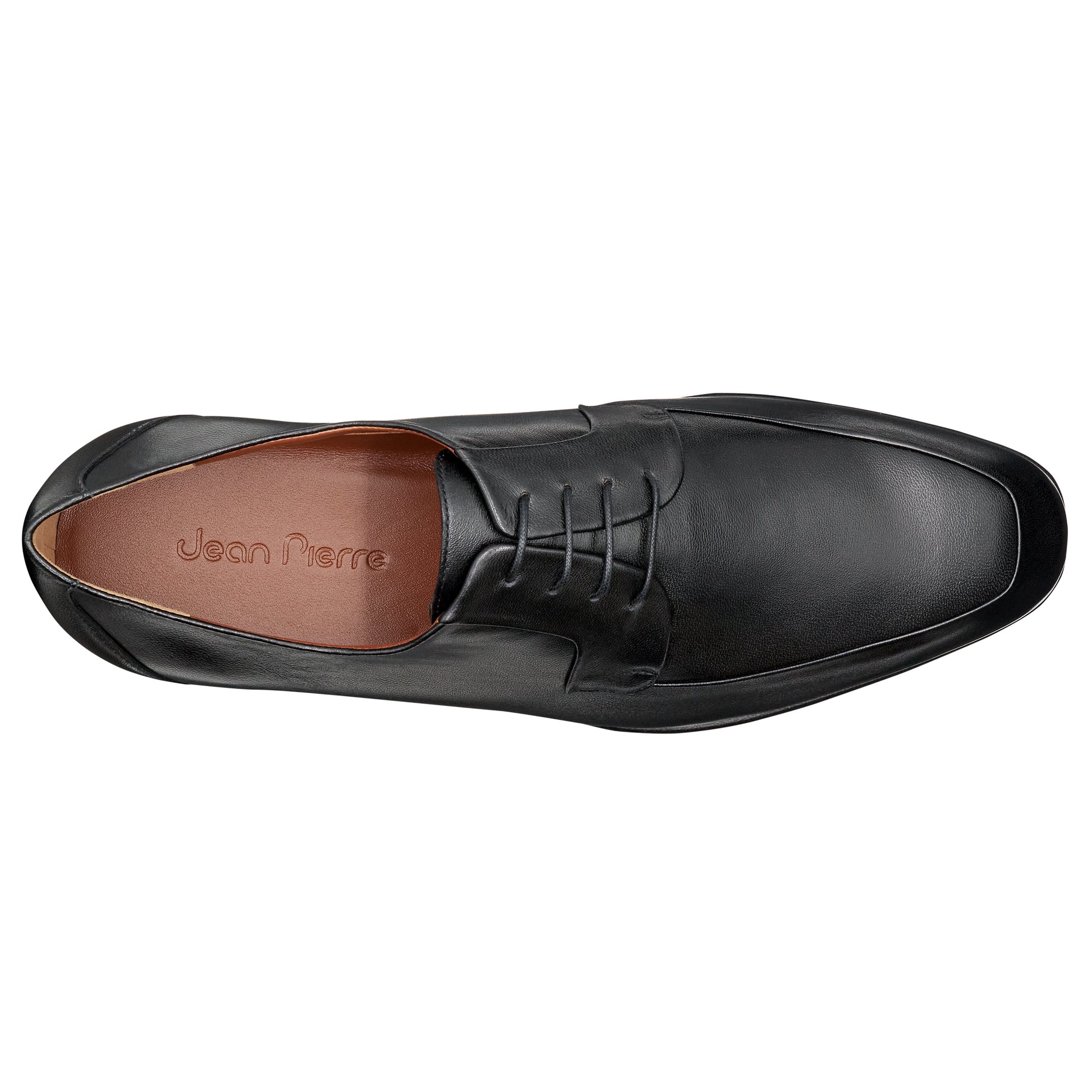 Zapatos derby negros de piel para hombre