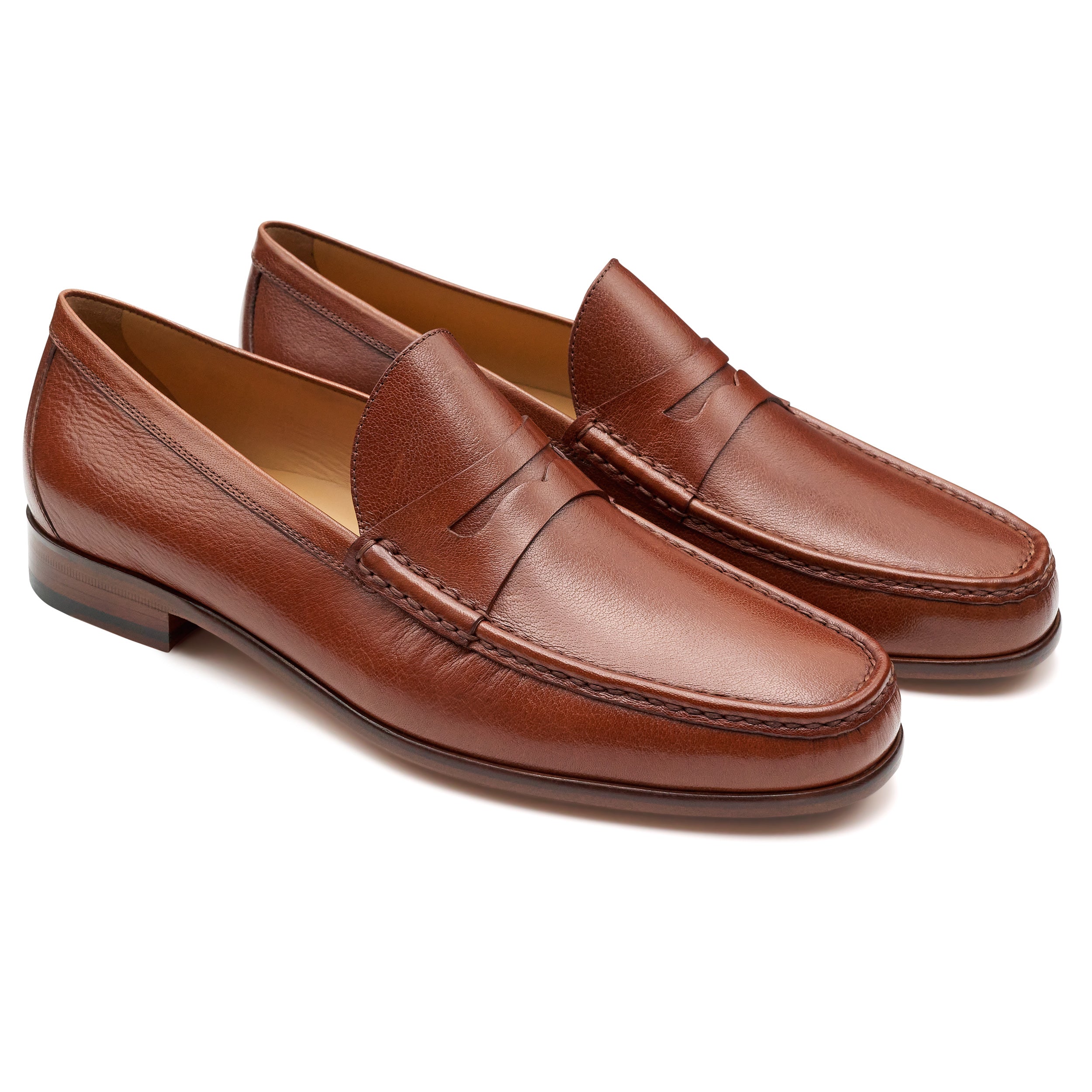 Mocasines de piel estilo penny para hombres