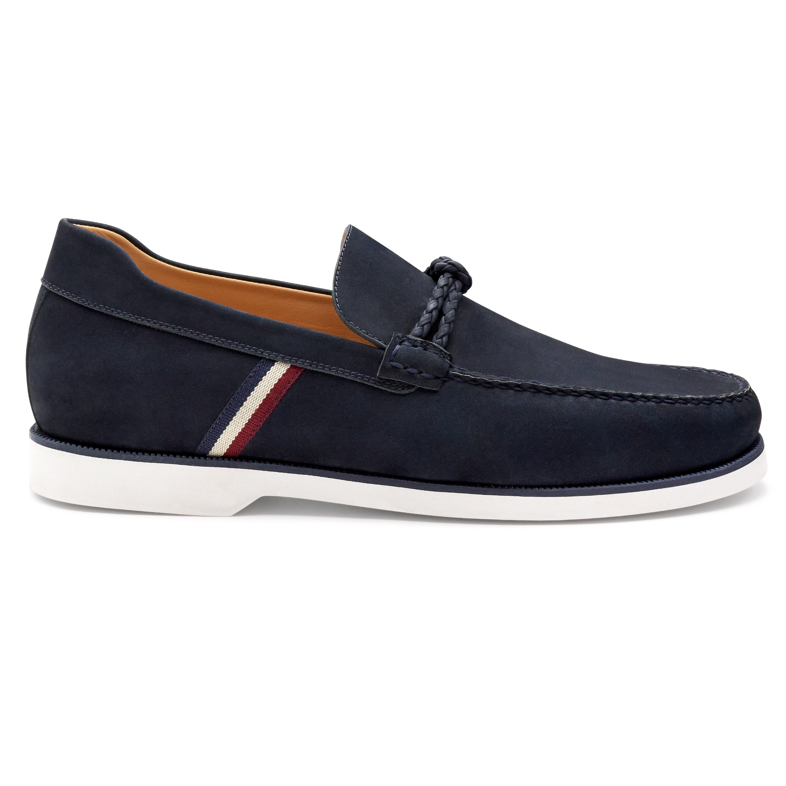 Mocasines tipo náutico color azul sin agujetas para hombre