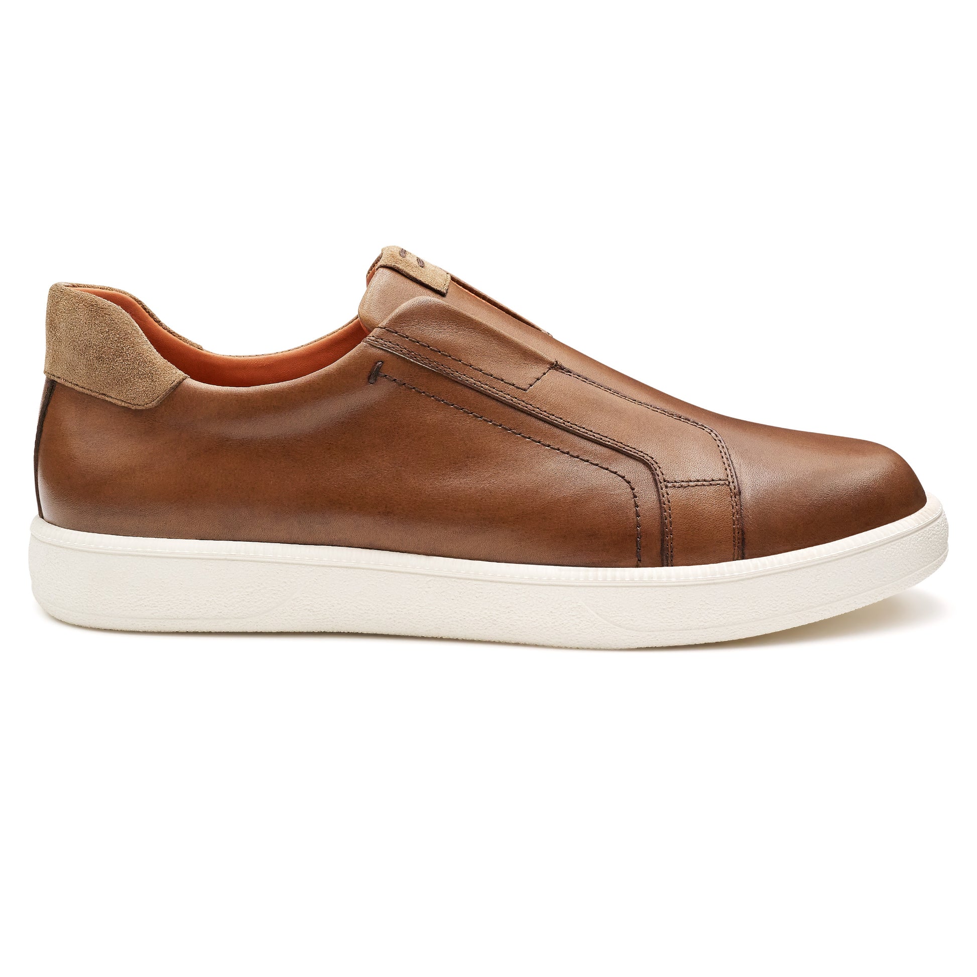 Tenis de piel para caballero sin agujetas