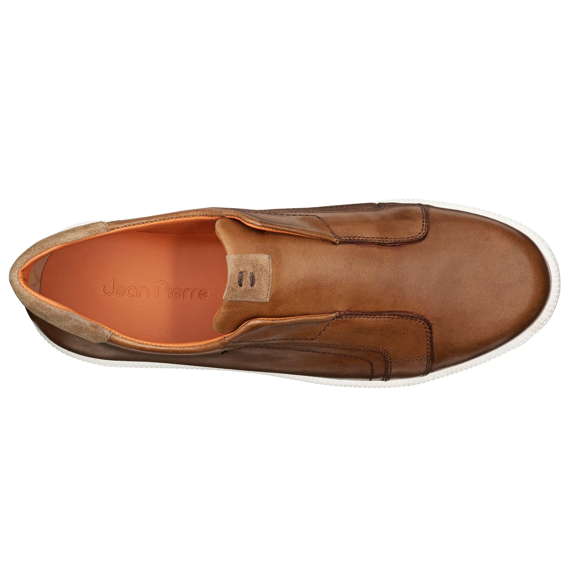 Tenis de piel para caballero sin agujetas
