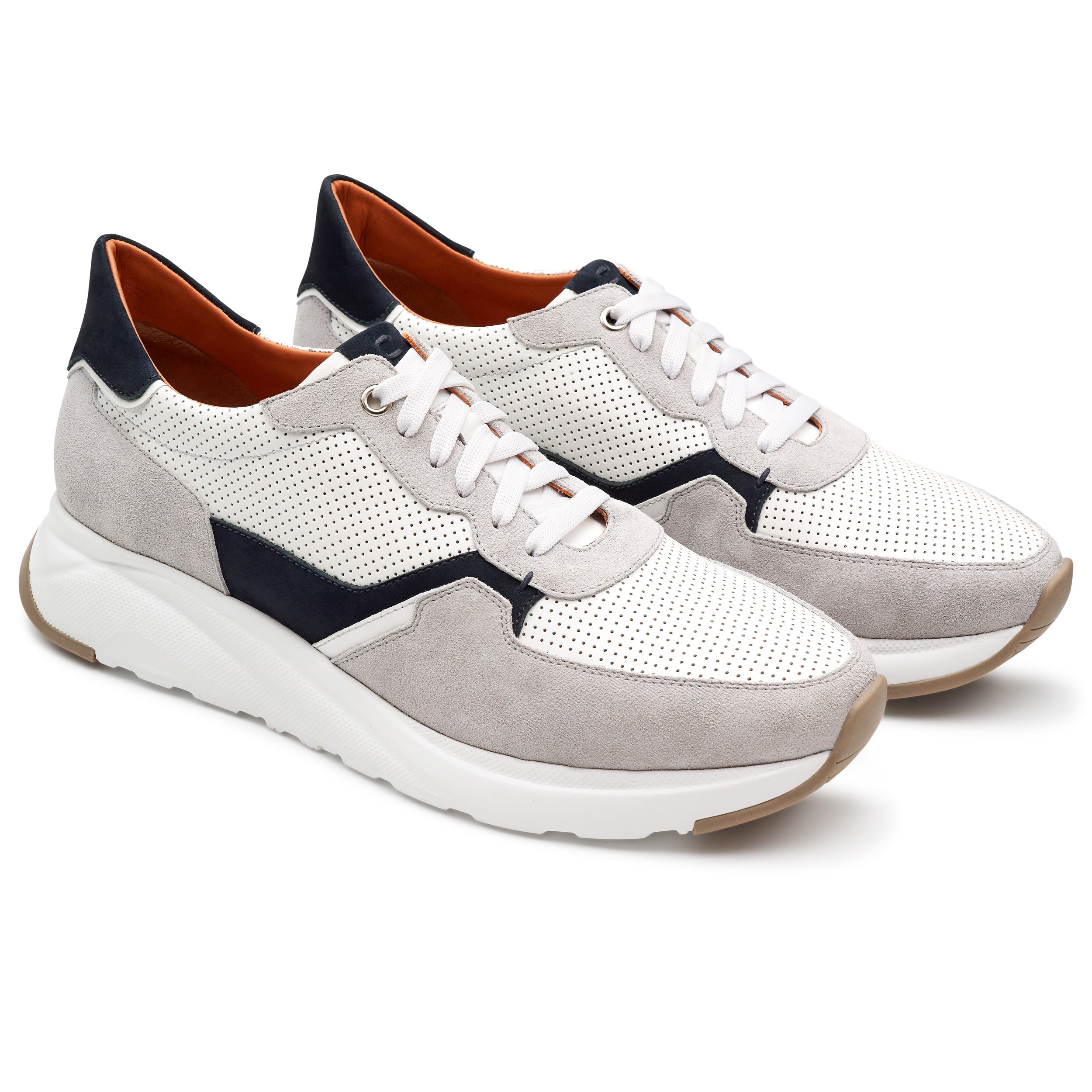 Tenis de gamuza para caballero con suela ultra ligera