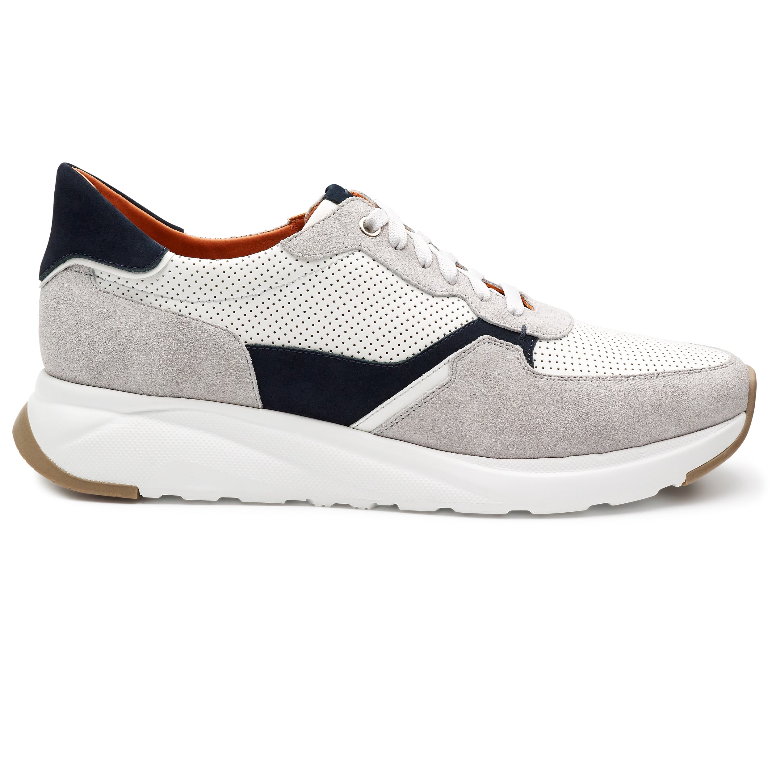 Tenis de gamuza para caballero con suela ultra ligera