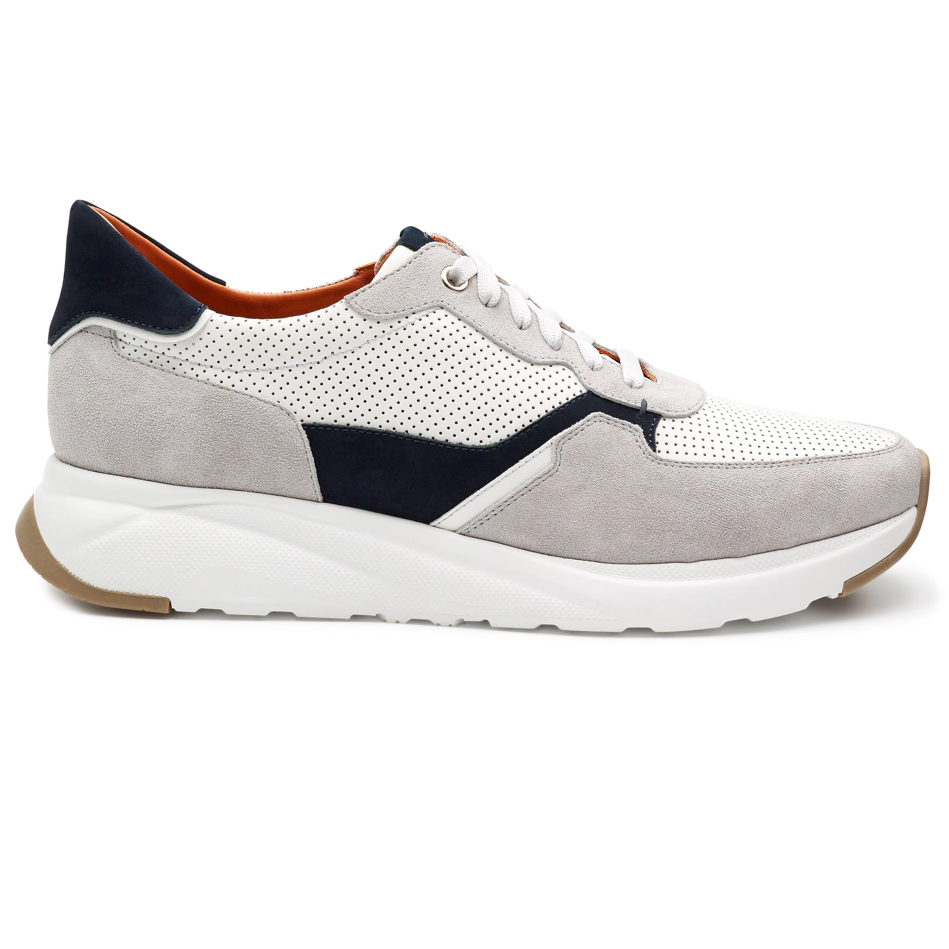 Tenis de gamuza para caballero con suela ultra ligera