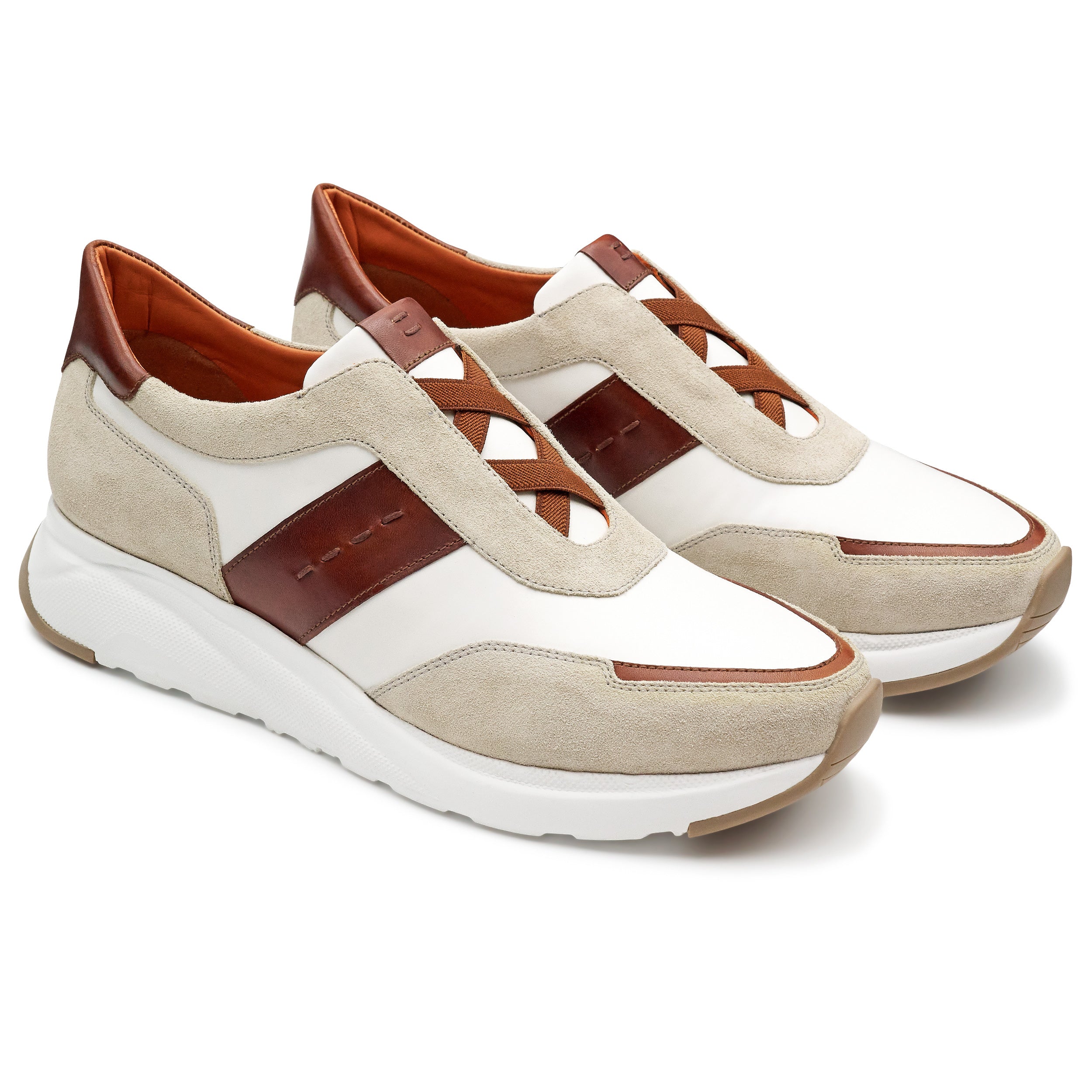 Tenis de gamuza con elástico para caballero