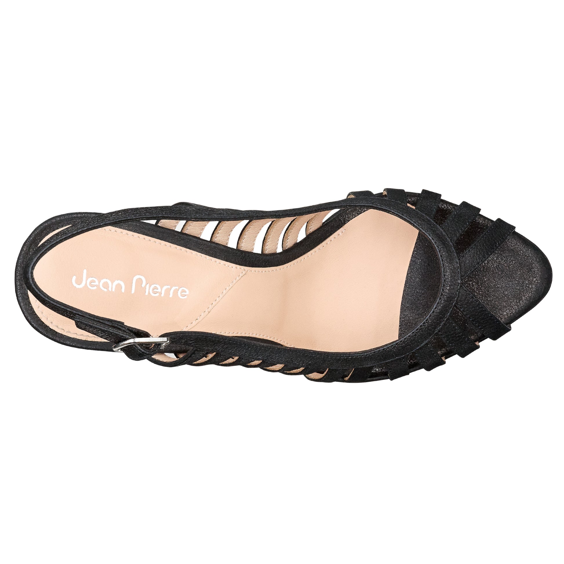 Sandalias de ante con tacón alto, estilo peep toe para mujer