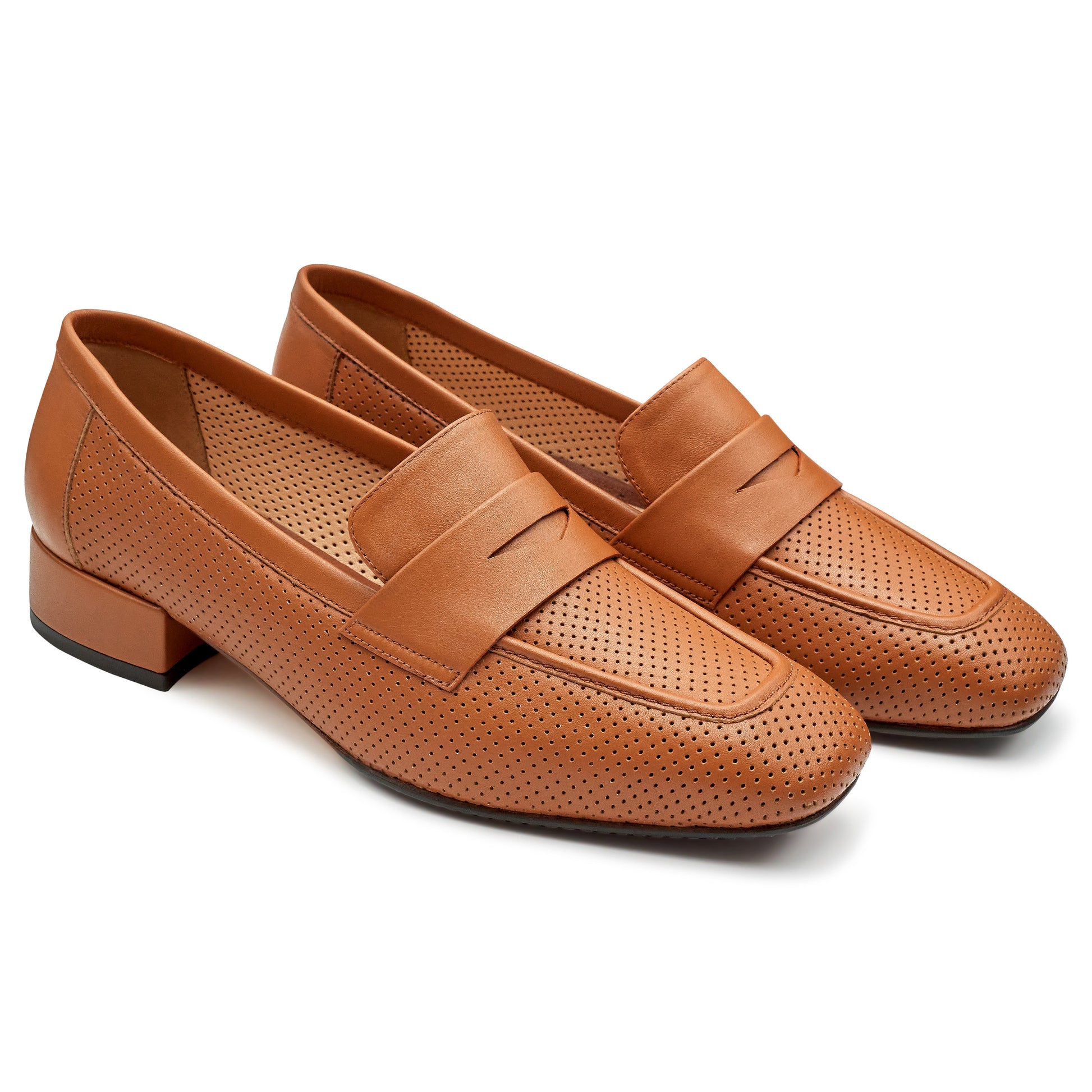 Mocasines casuales confortables brandy