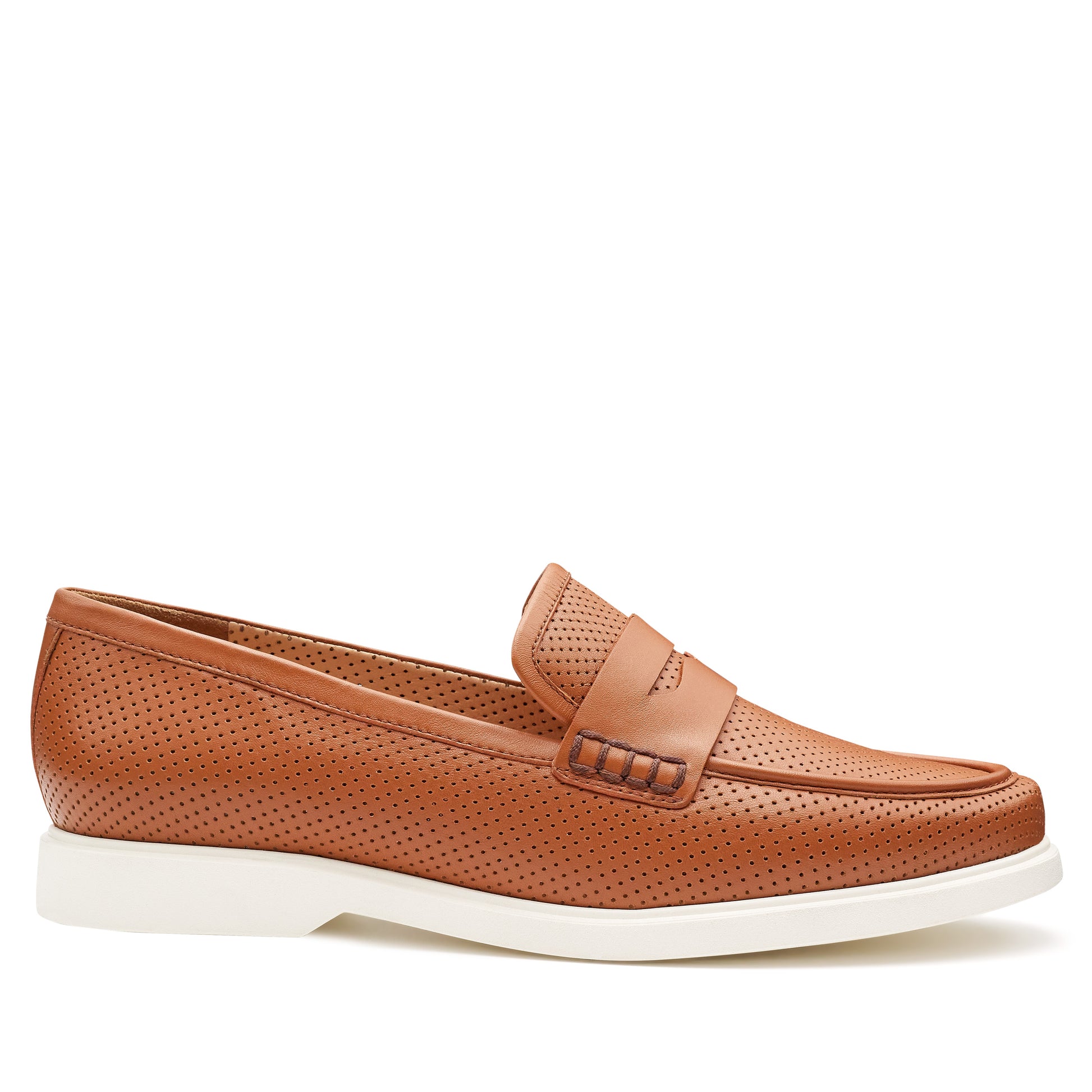 Mocasines casuales de piel para dama con suela ultraligera
