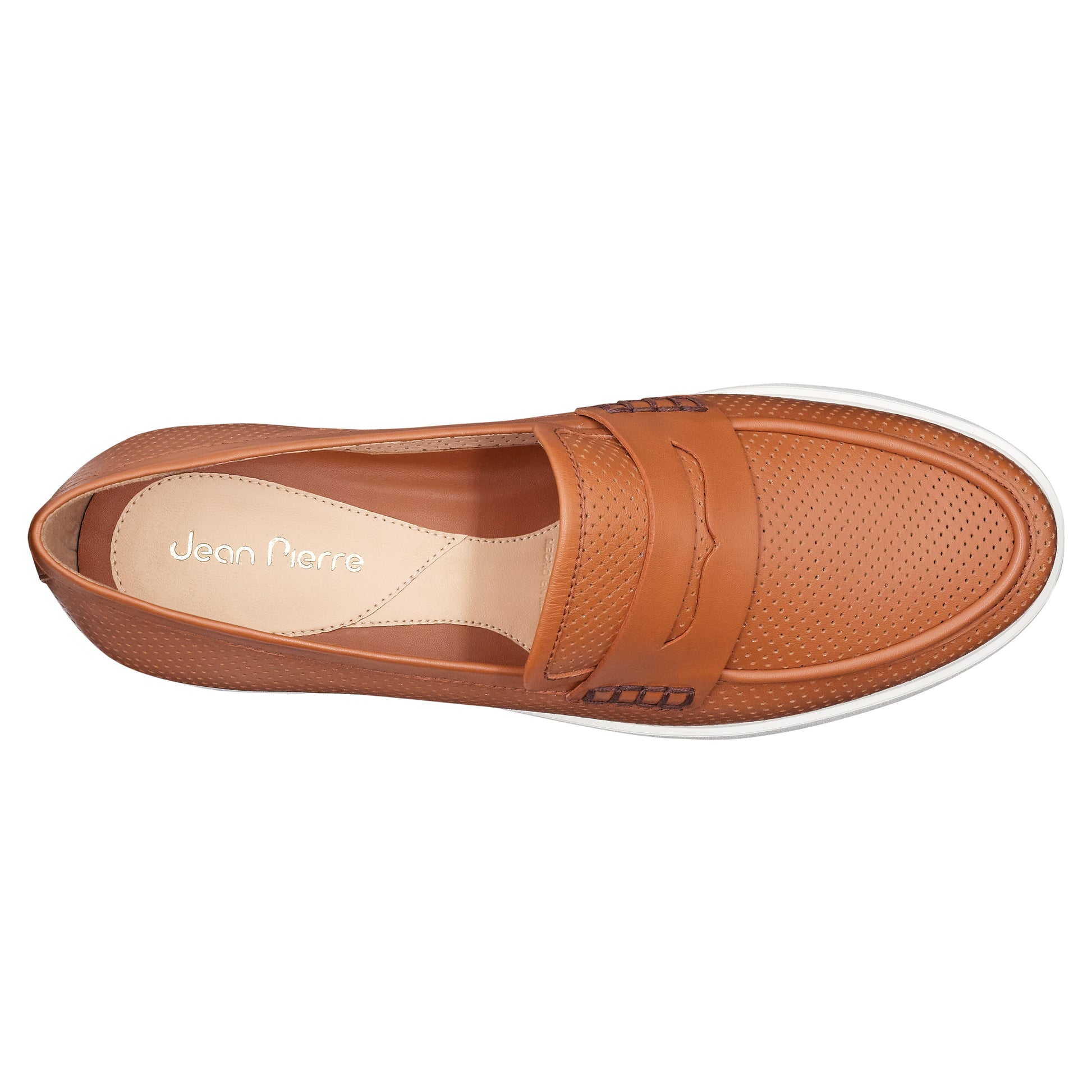 Mocasines casuales de piel para dama con suela ultraligera