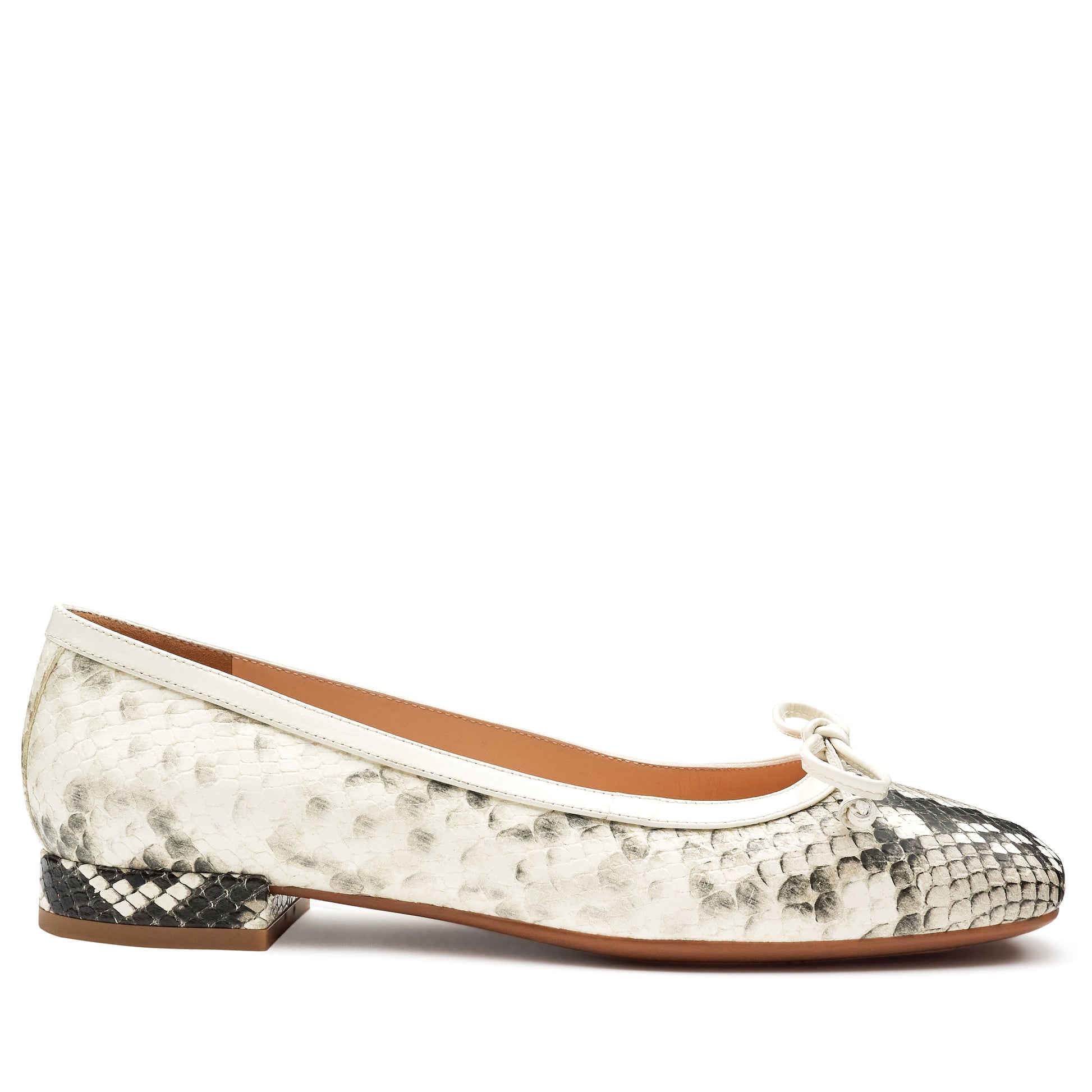 Balerina para dama con estampado tipo víbora