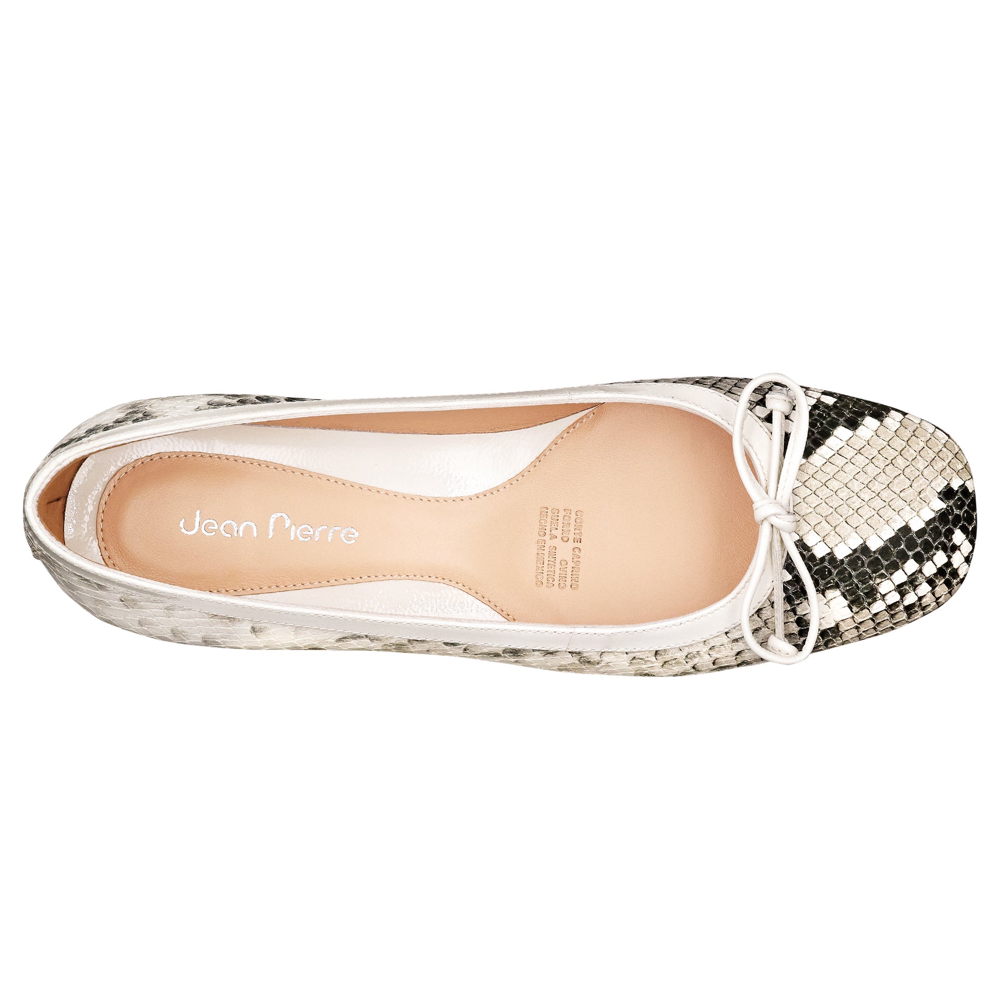 Balerina para dama con estampado tipo víbora