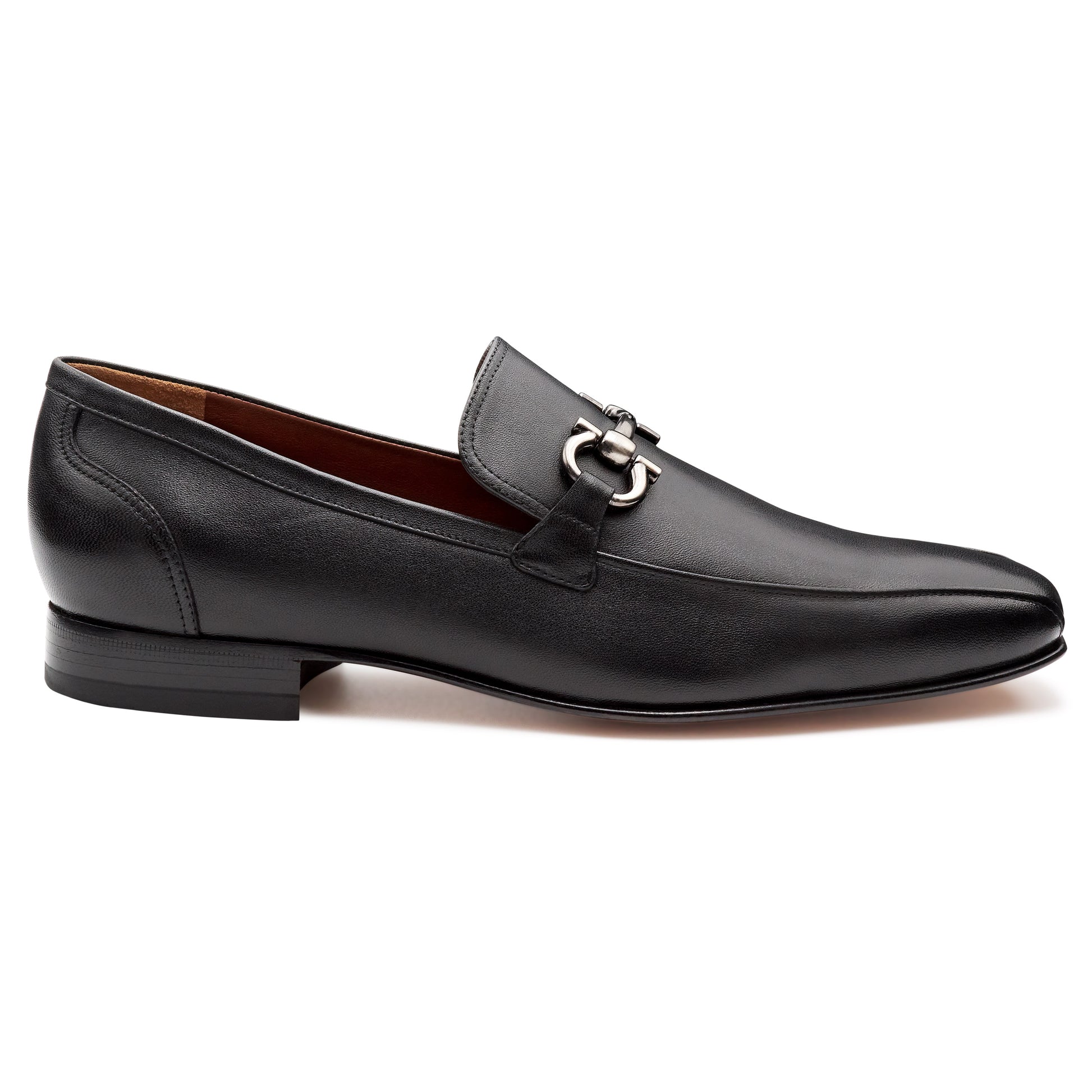 Mocasines formales de piel con hebilla para hombre