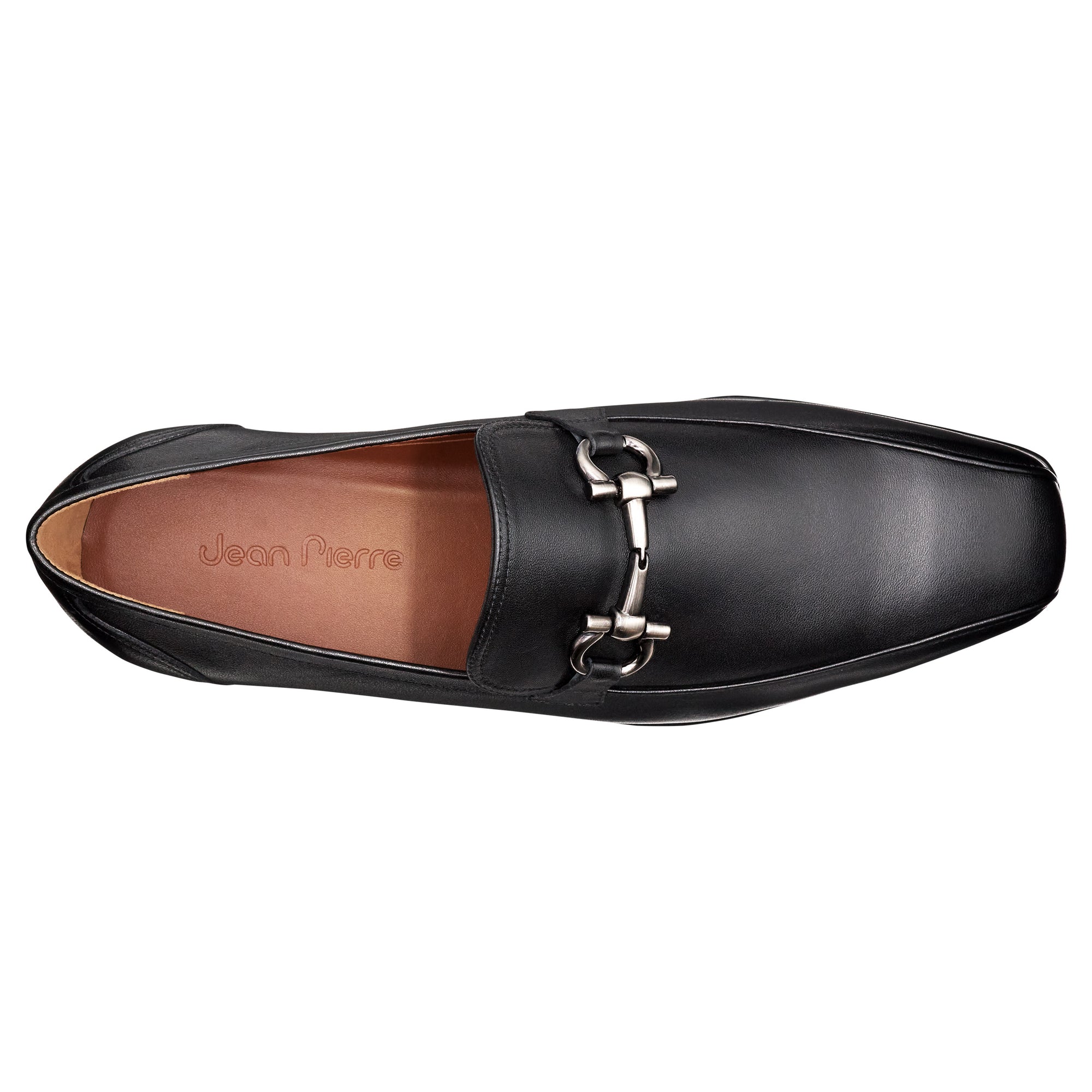 Mocasines formales de piel con hebilla para hombre