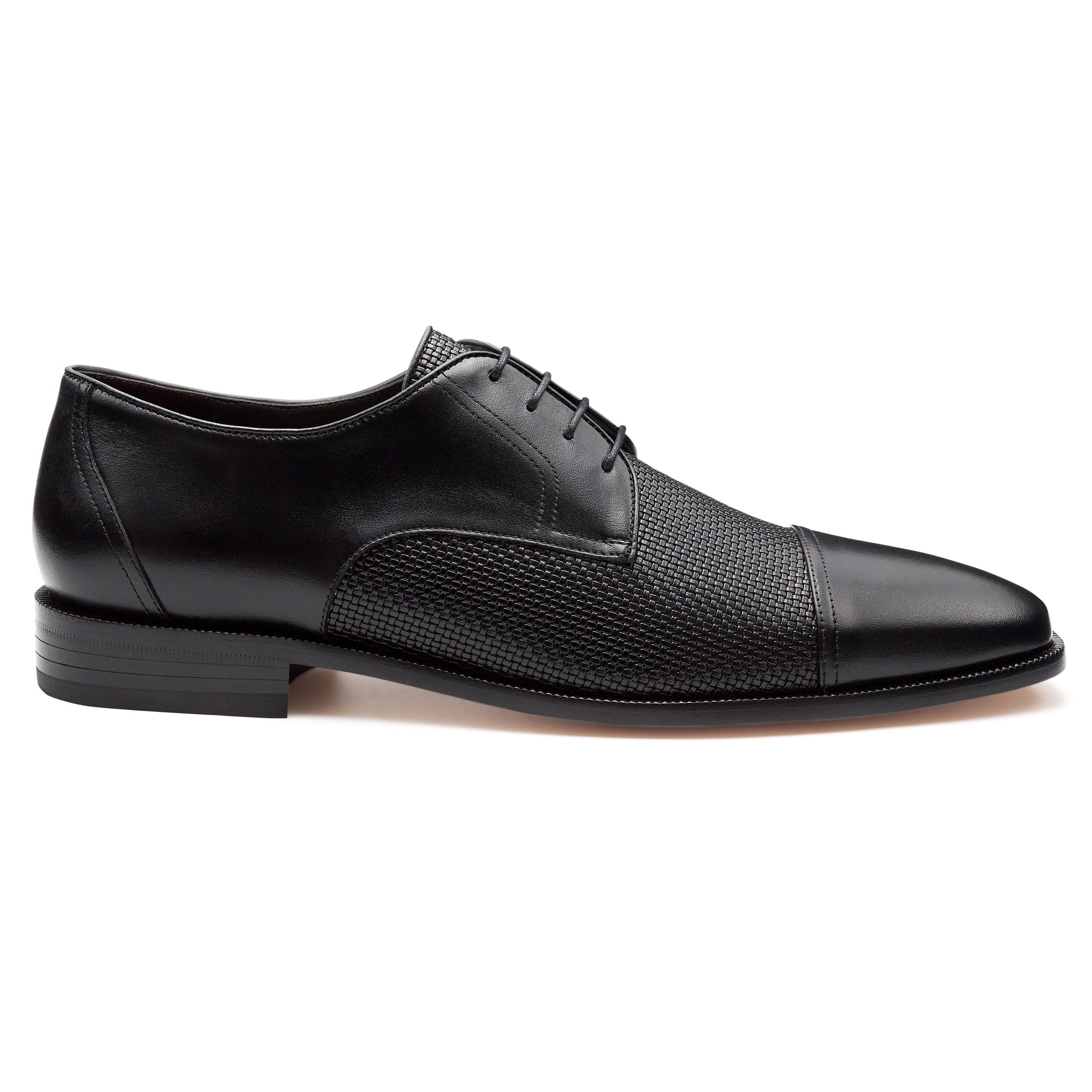 Zapatos formales estilo derby con puntera para caballero