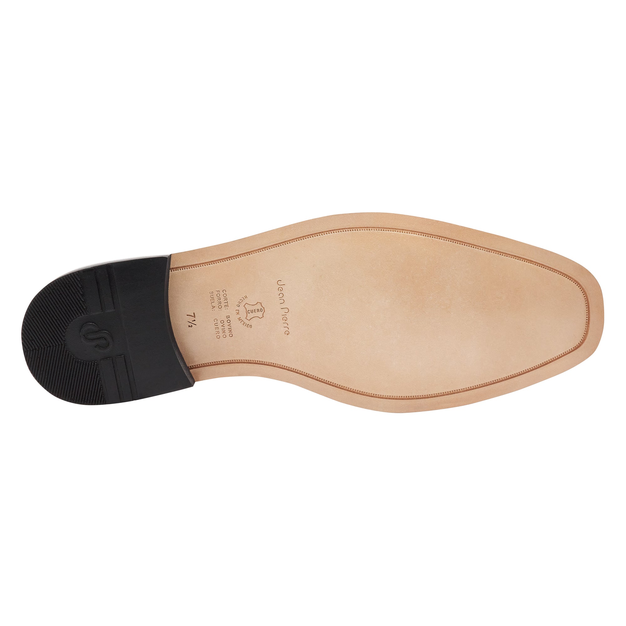 Zapatos estilo derby en piel de venado con puntera  para caballero