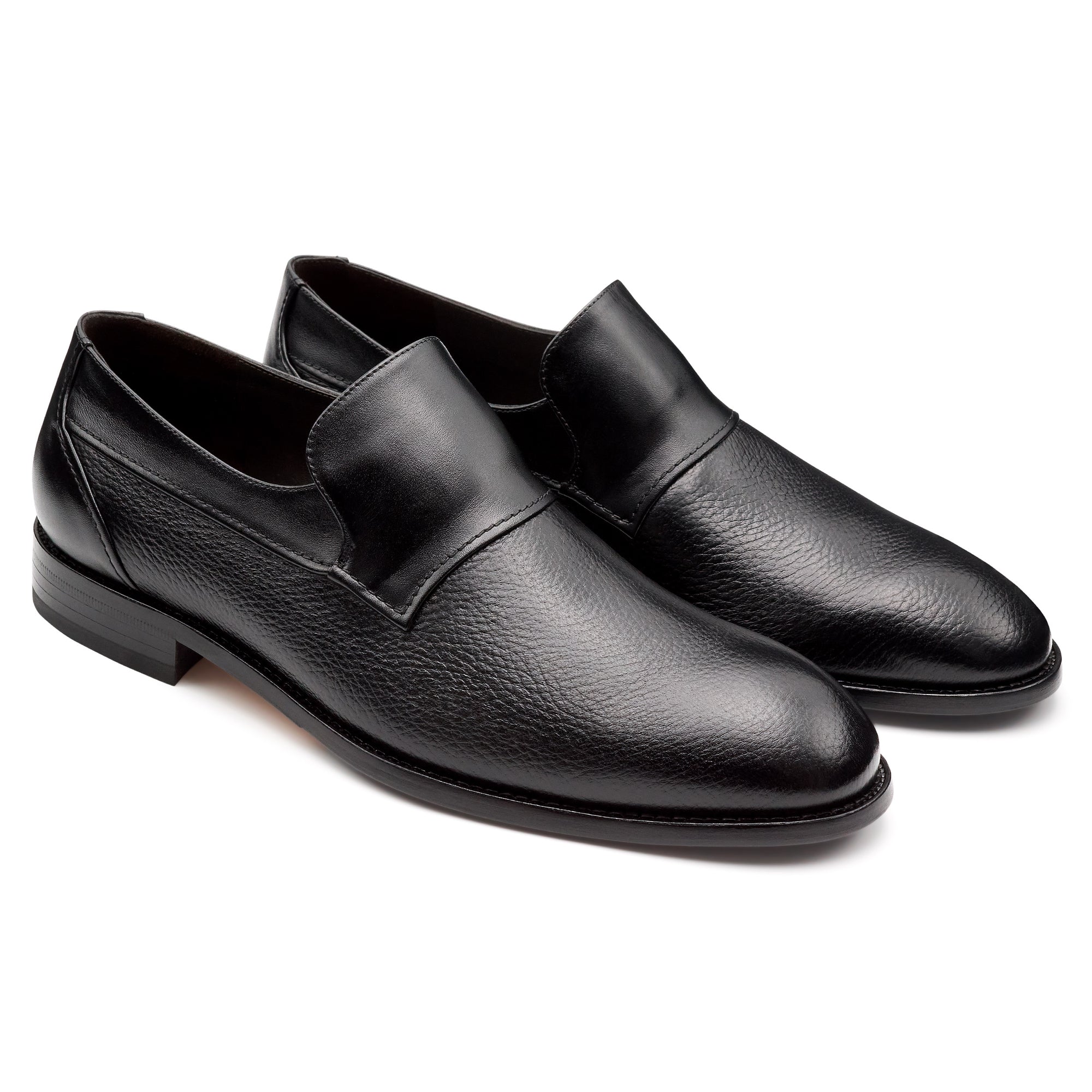 Mocasines tipo slack en piel de venado para caballero
