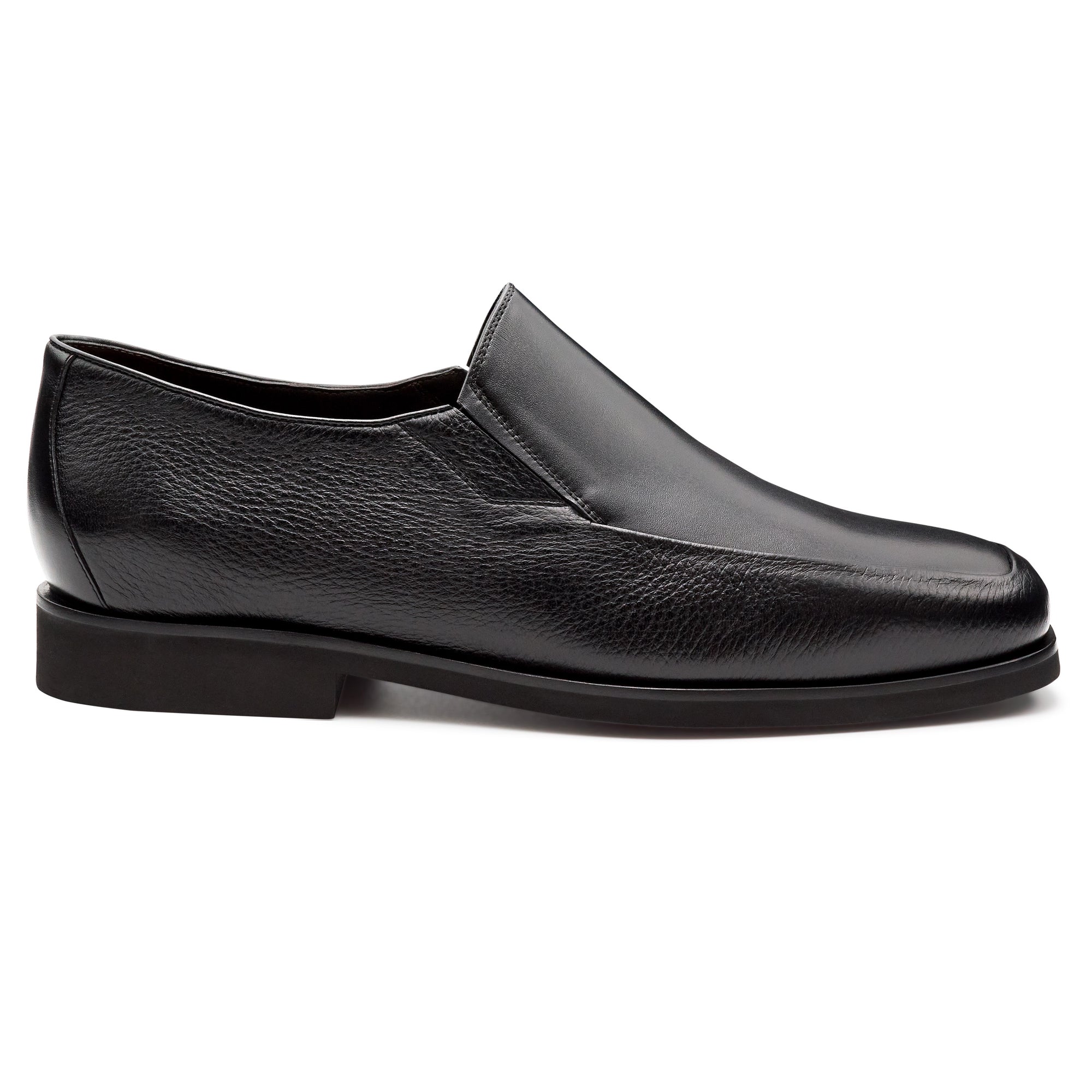 Mocasines de piel con elástico lateral para caballero