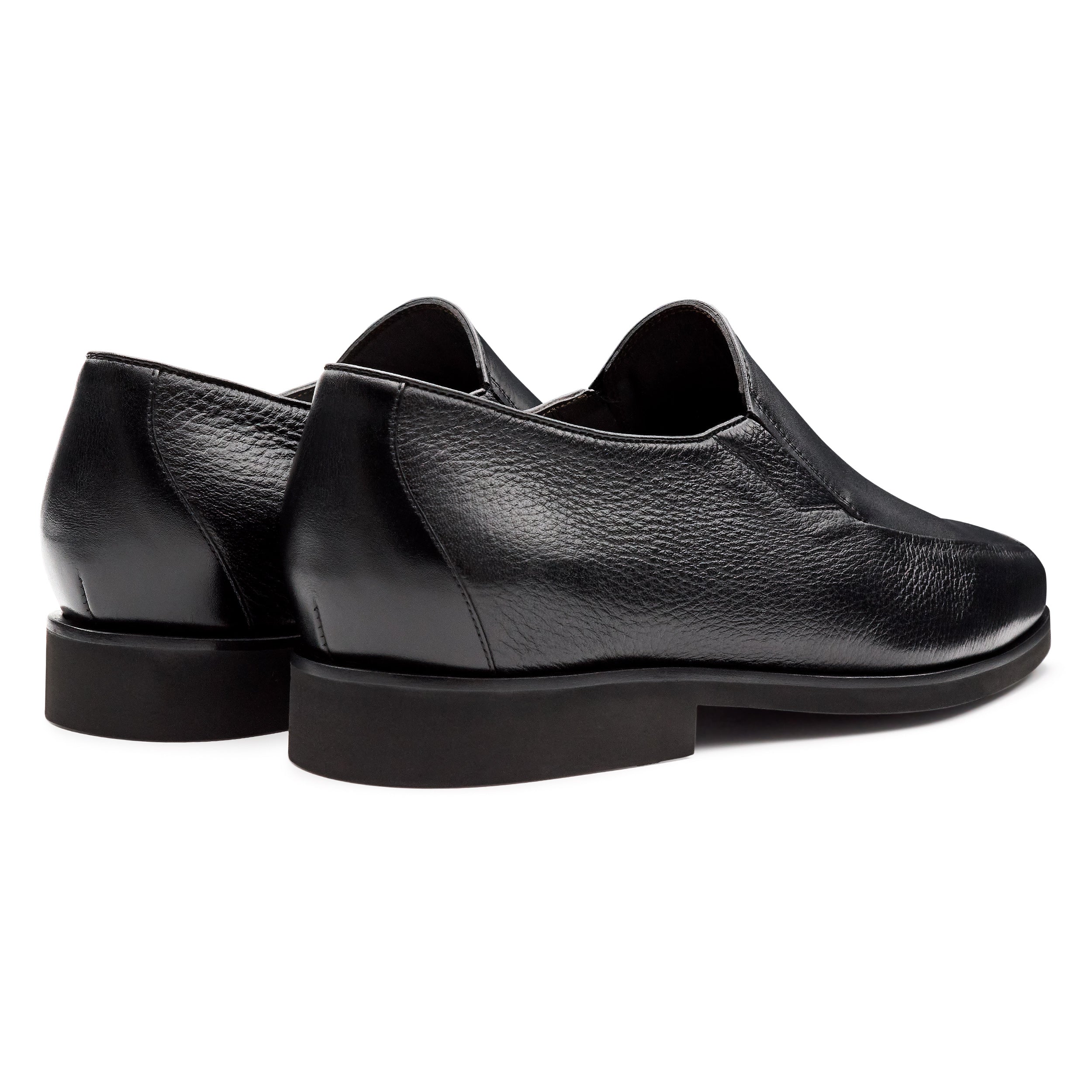 Mocasines de piel con elástico lateral para caballero