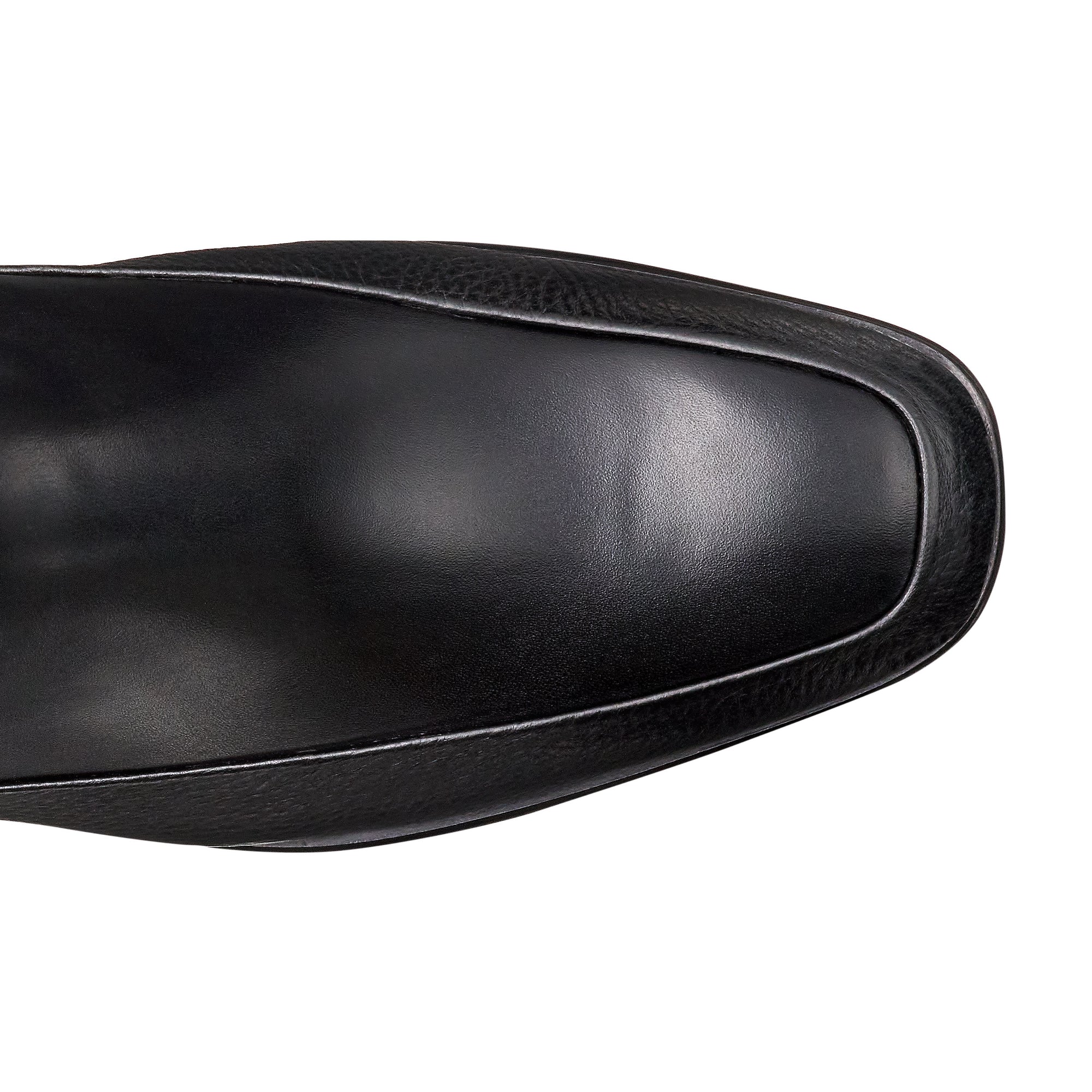 Botines de piel con elástico lateral para caballero