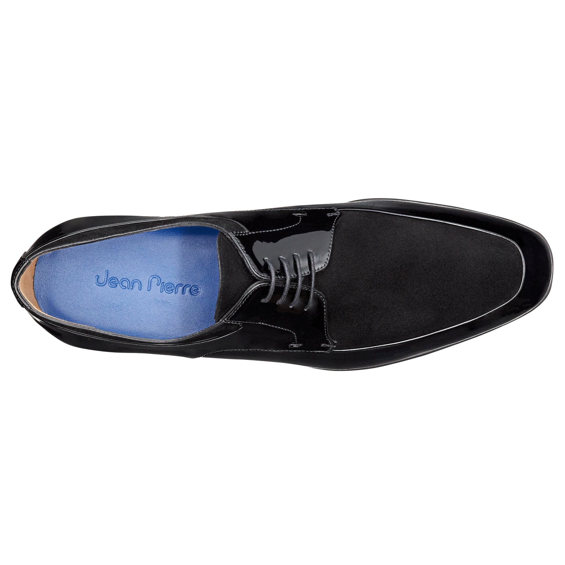 Zapatos de charol y ante estilo derby para caballero