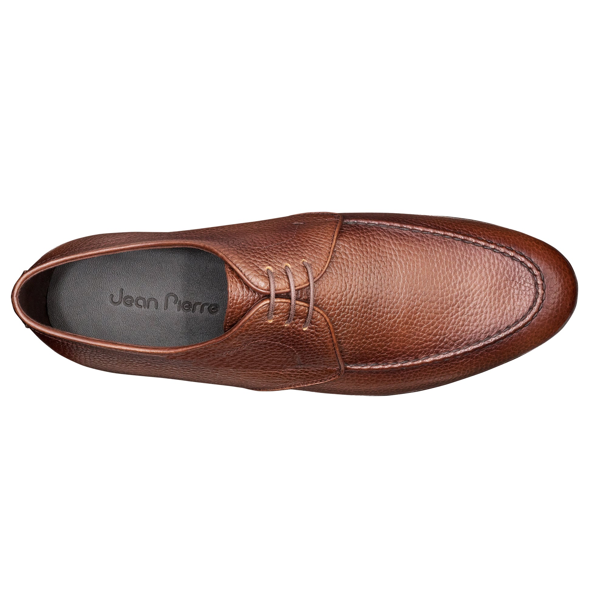 Zapatos estilo derby de piel pintados a mano para caballero.