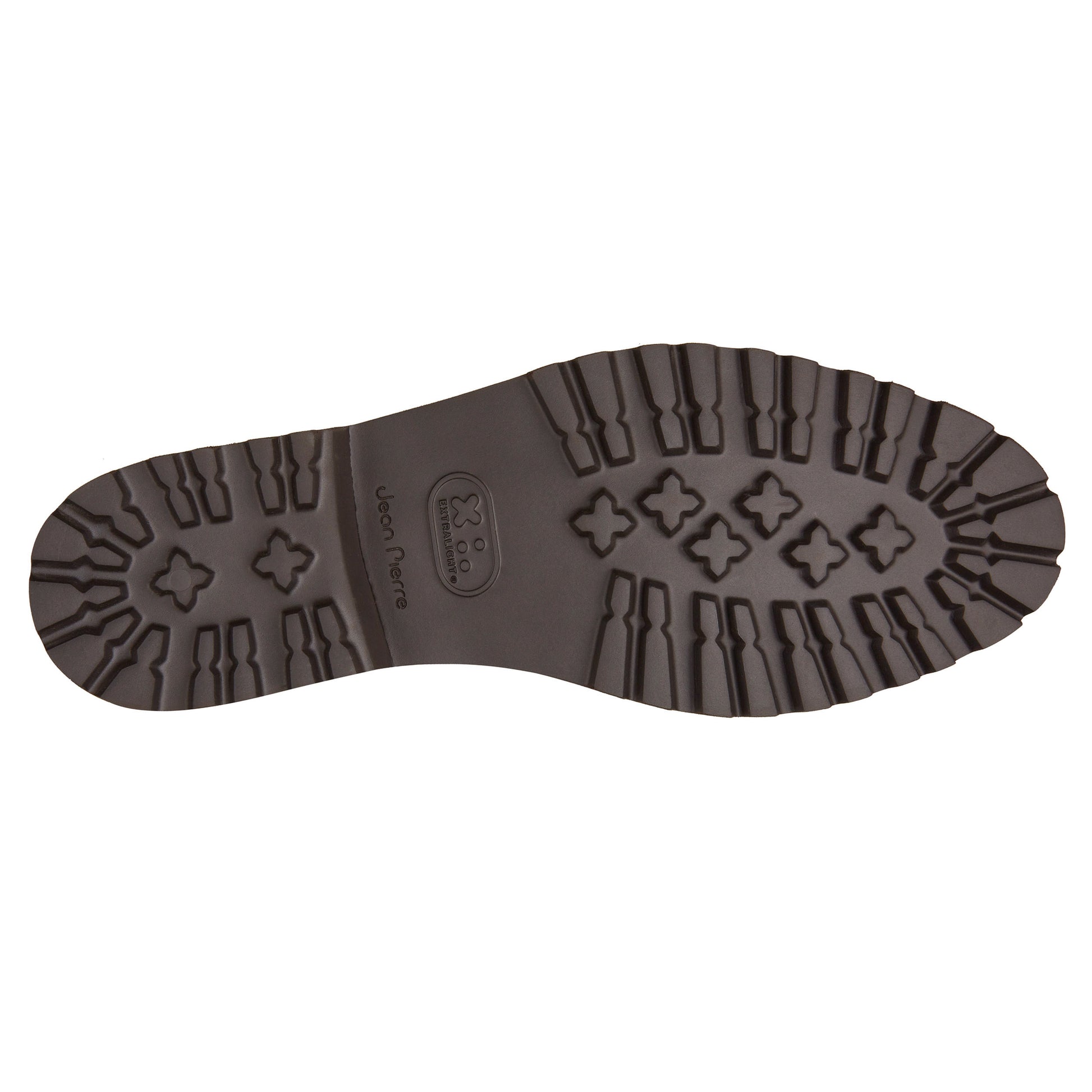 Botines de piel con elásticos laterales y con suela track para caballero