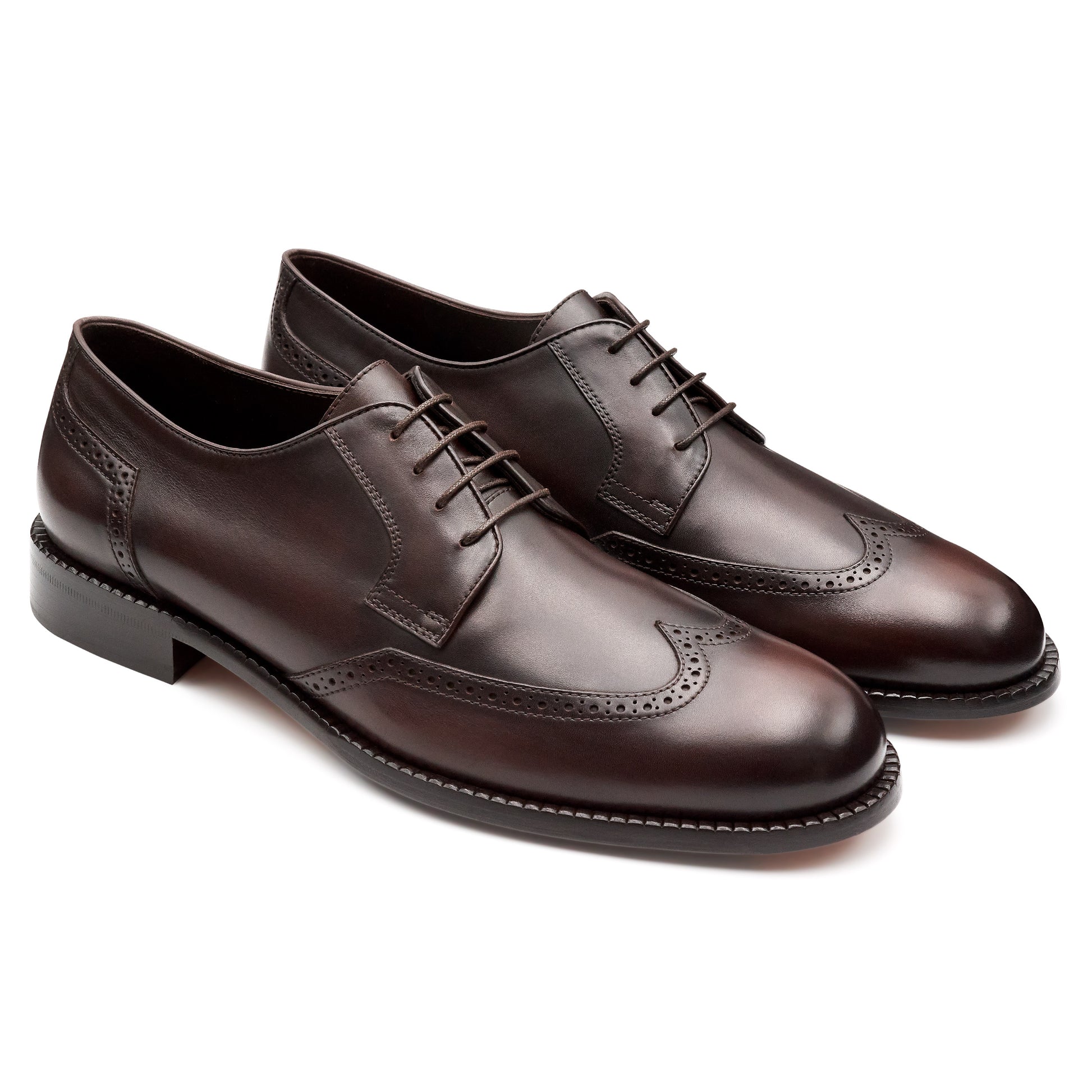 Zapatos formales de piel estilo derby para caballero