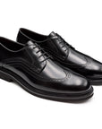 Zapatos derby de piel con perforaciones para caballero