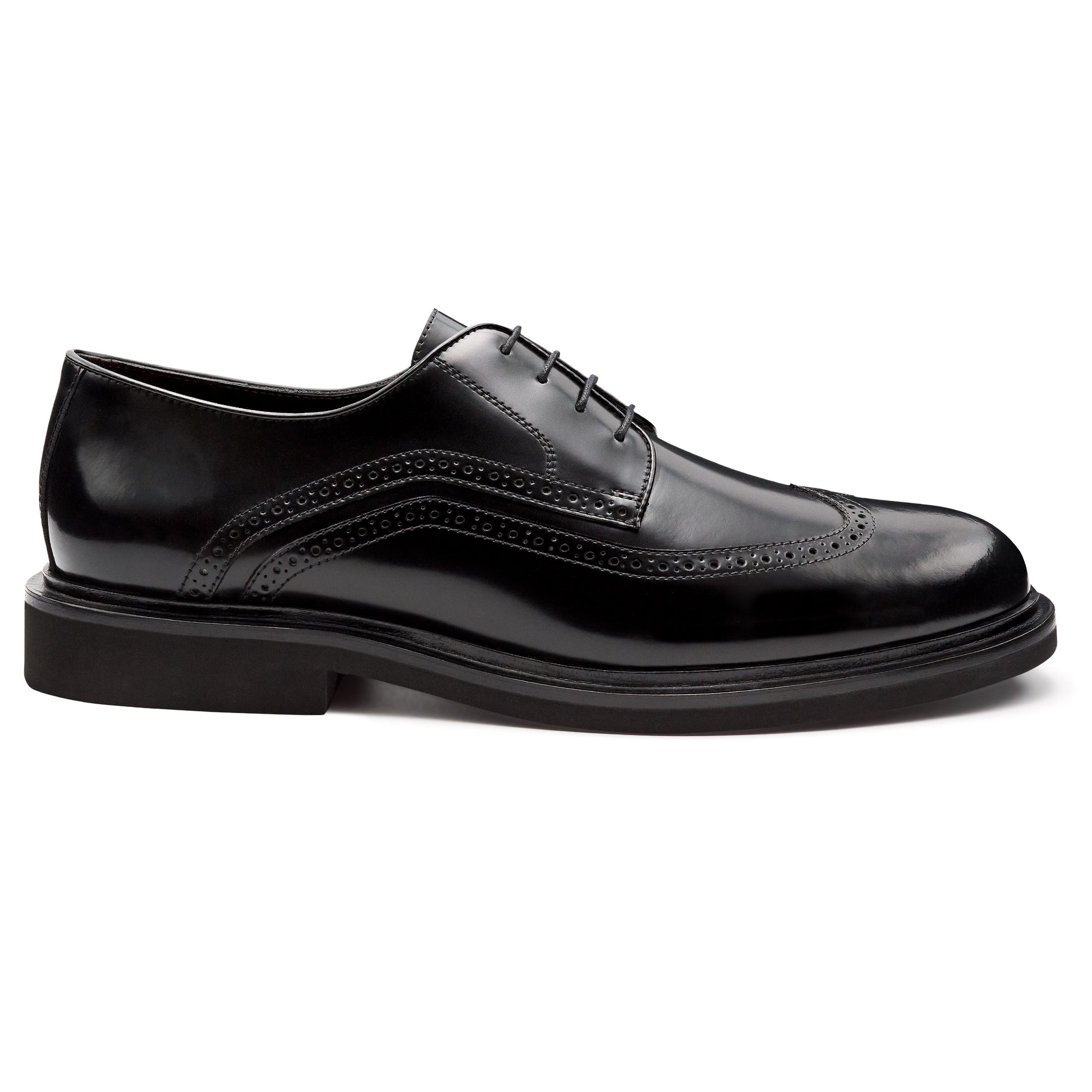 Zapatos derby de piel con perforaciones para caballero